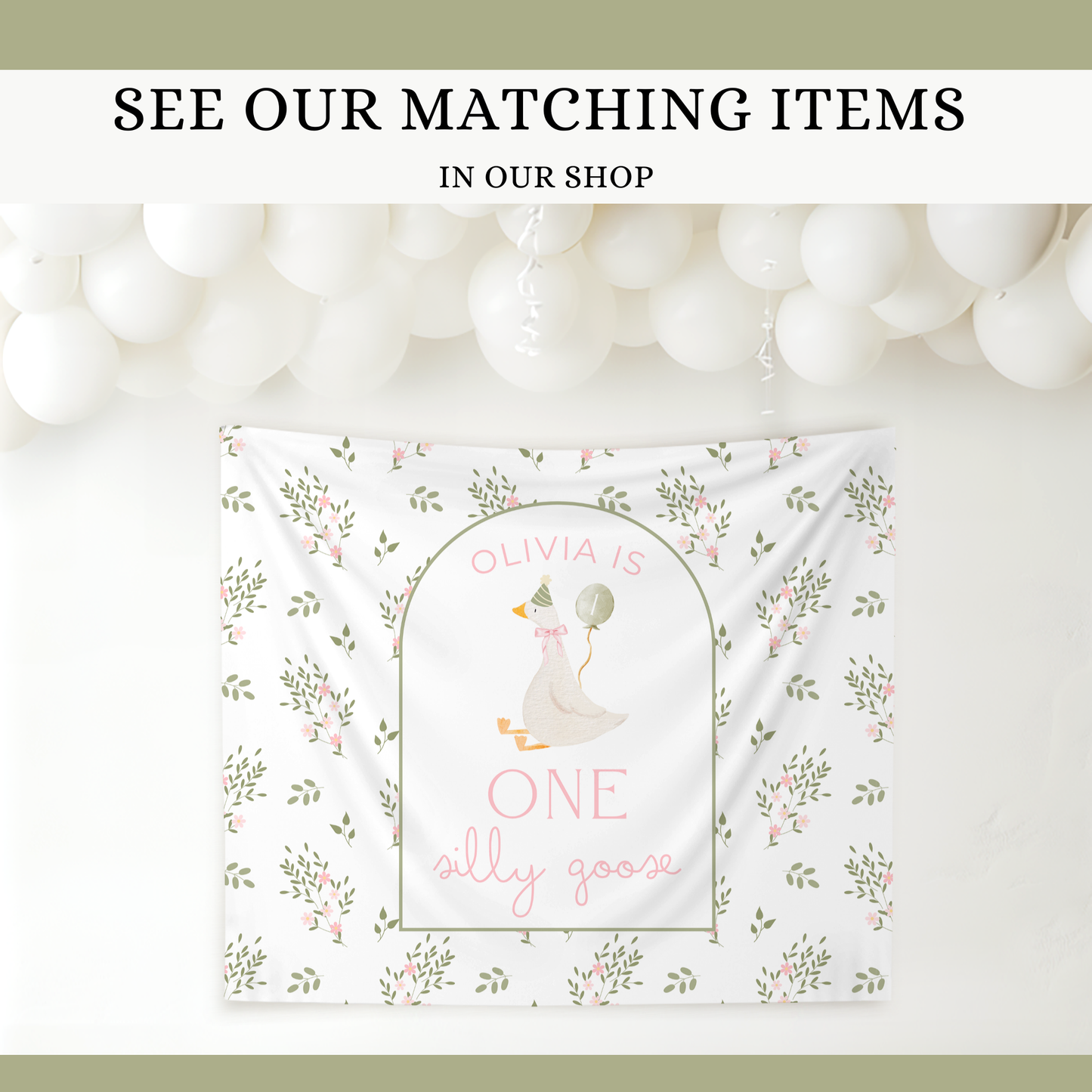 Floral One Silly Goose Birthday Bundle