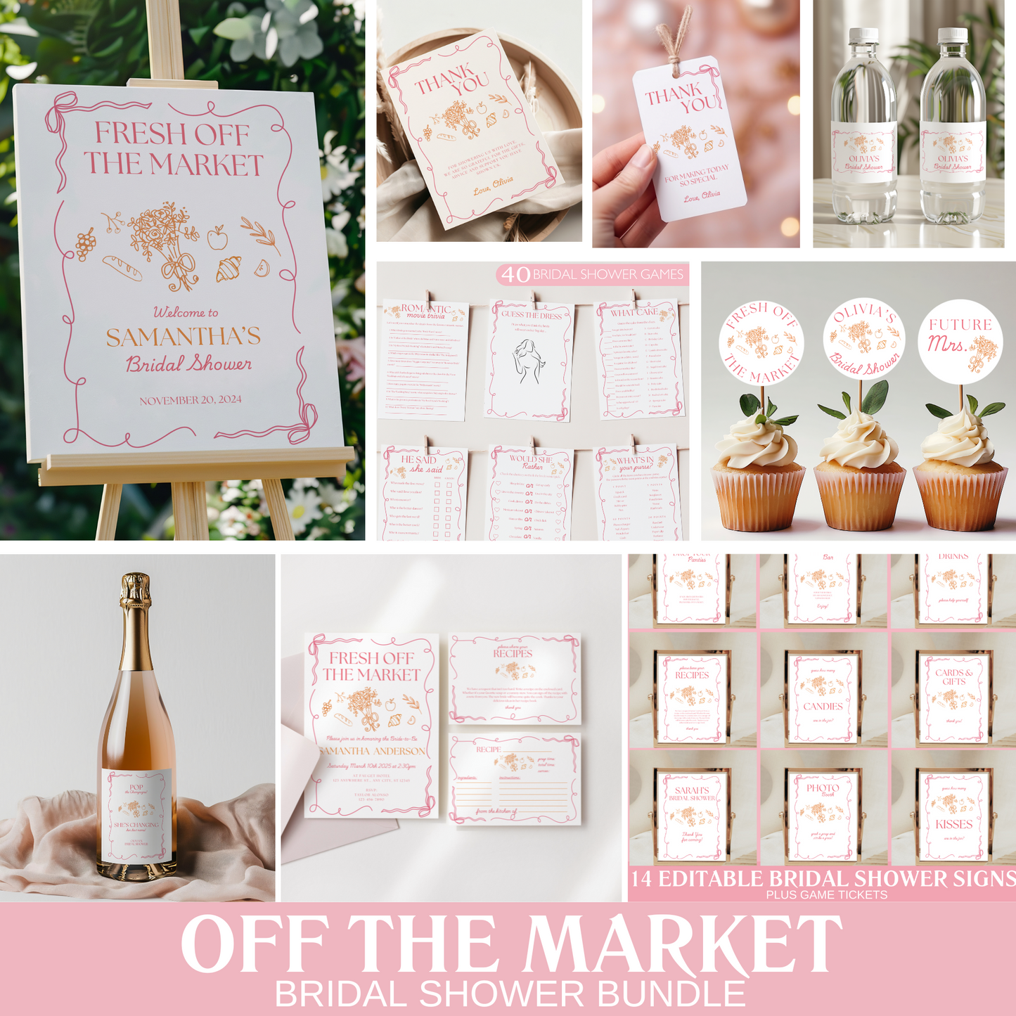 Spring Fresh Off The Market Bridal Shower bundle