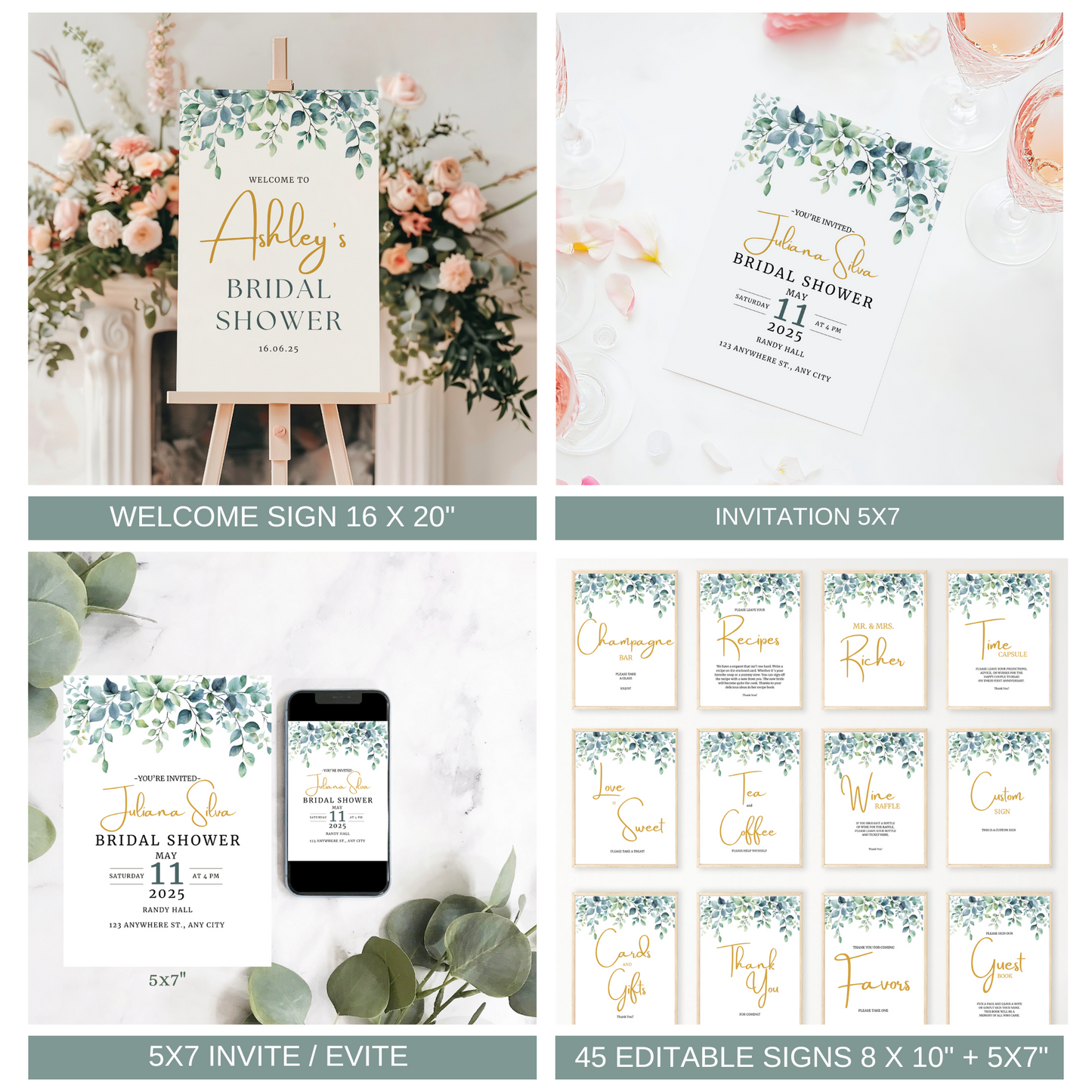 Eucalyptus Bridal Shower Bundle