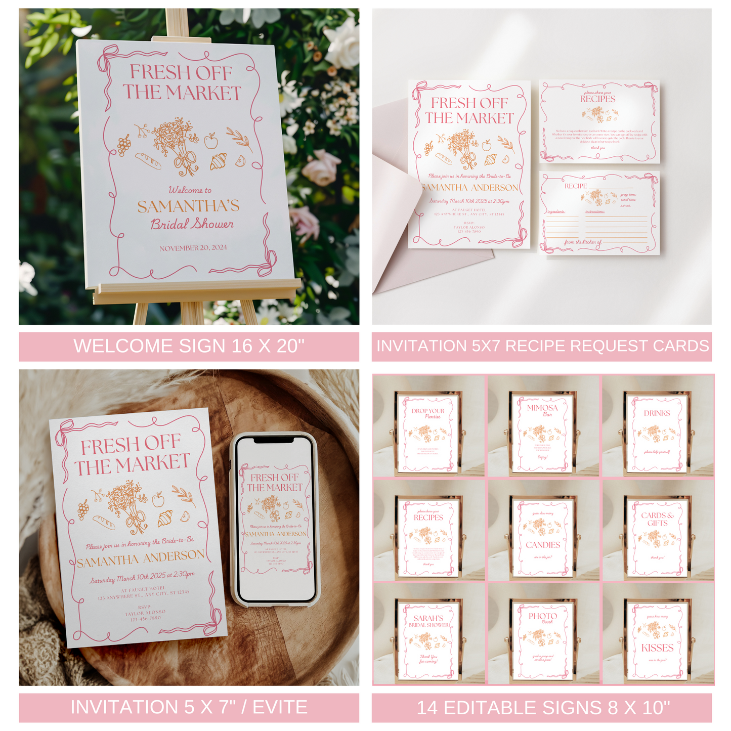 Spring Fresh Off The Market Bridal Shower bundle