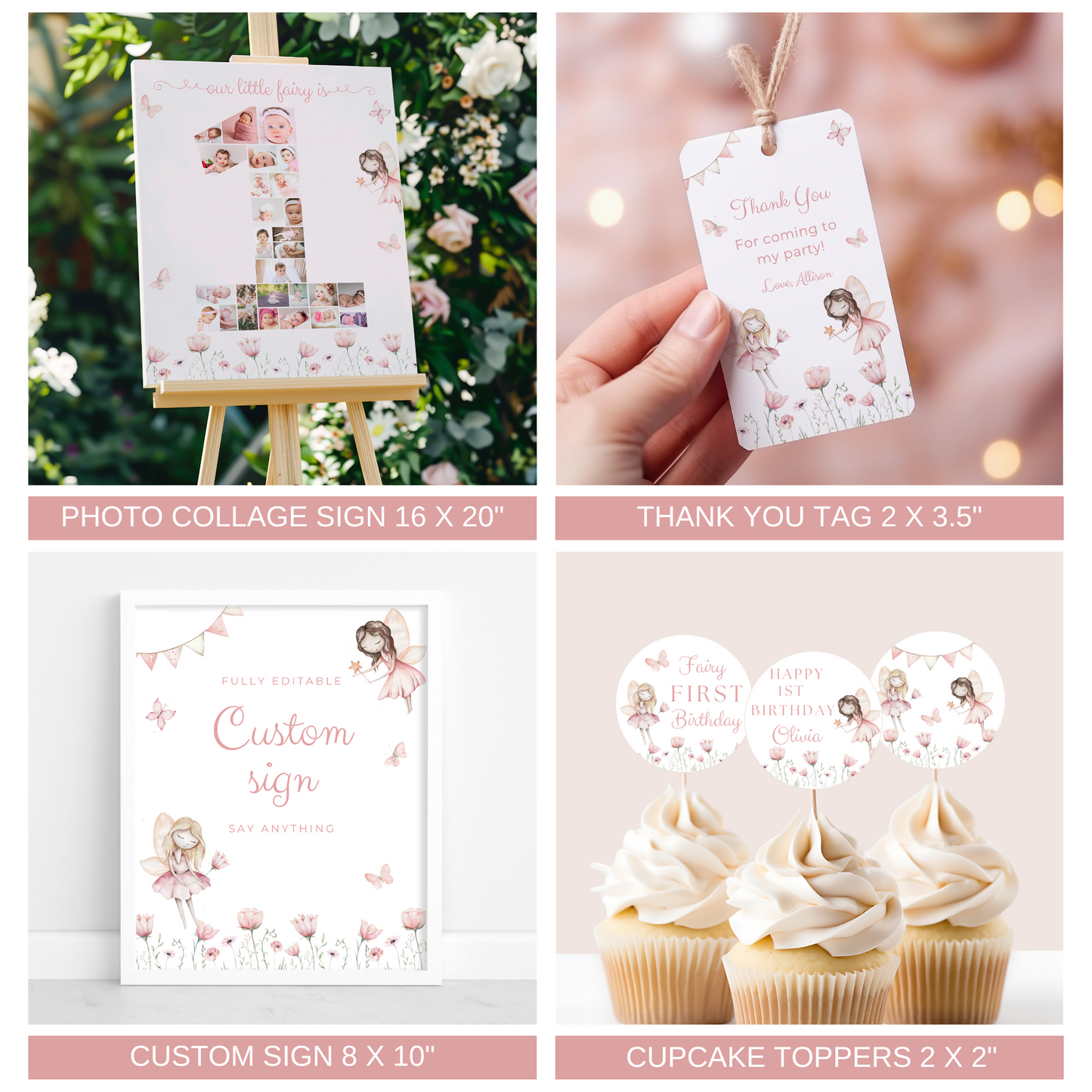 Fairy 1st Birthday Bundle