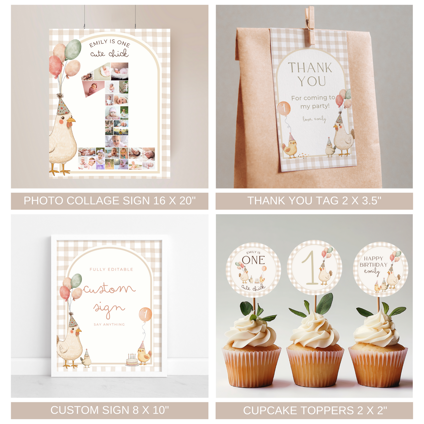 One Cute Chick Birthday Bundle