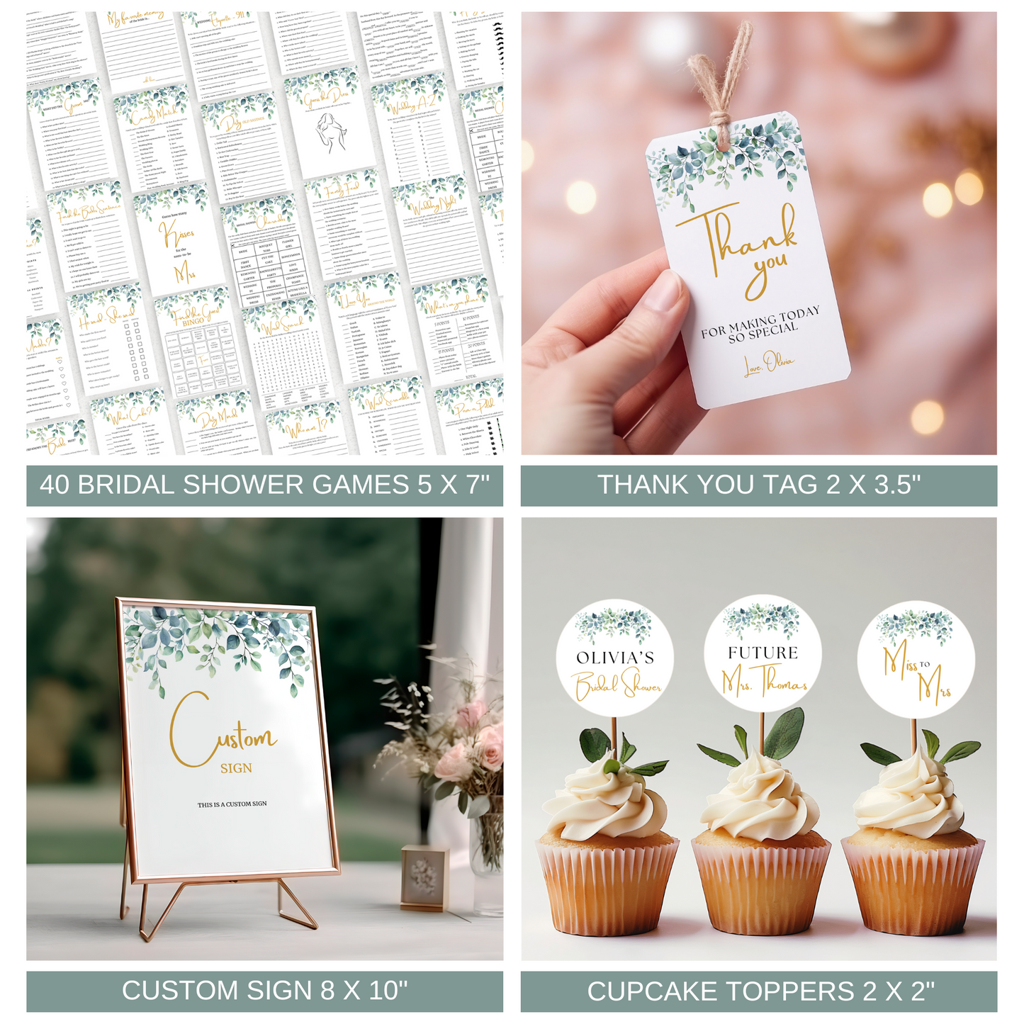 Eucalyptus Bridal Shower Bundle