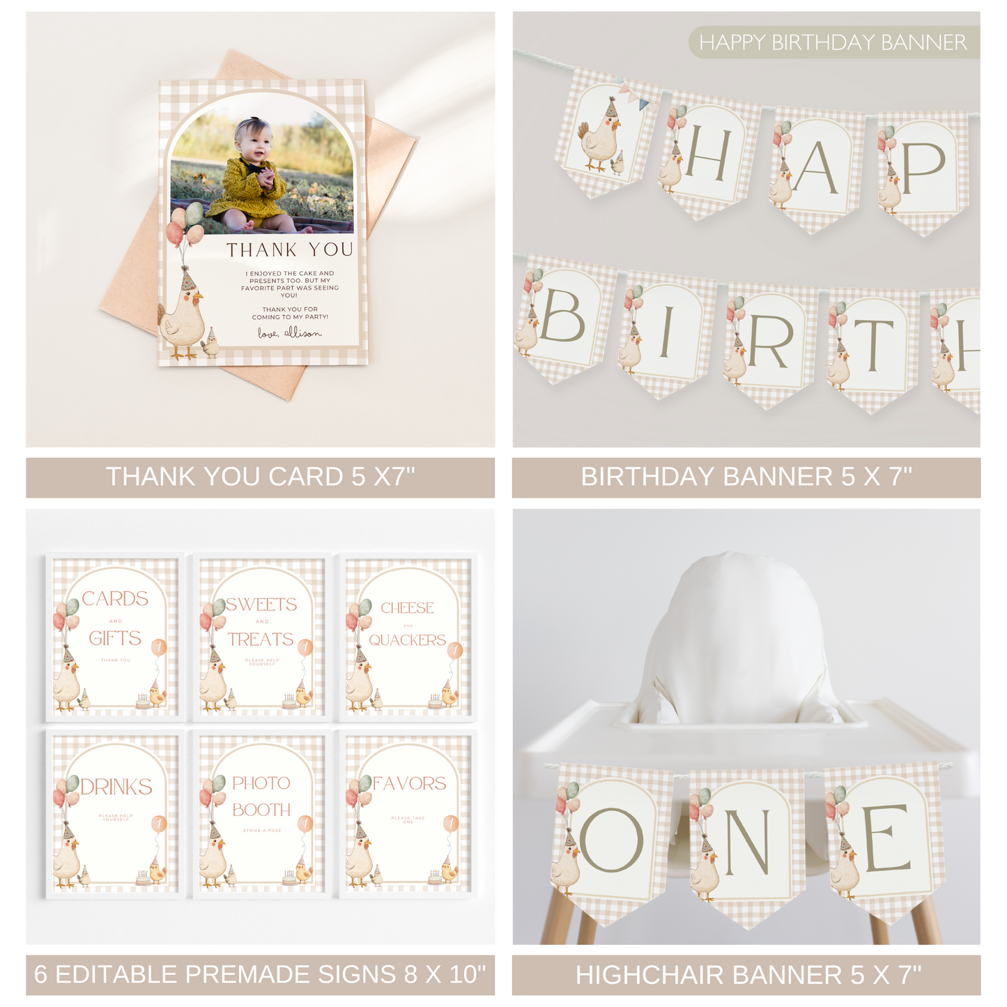One Cute Chick Birthday Bundle