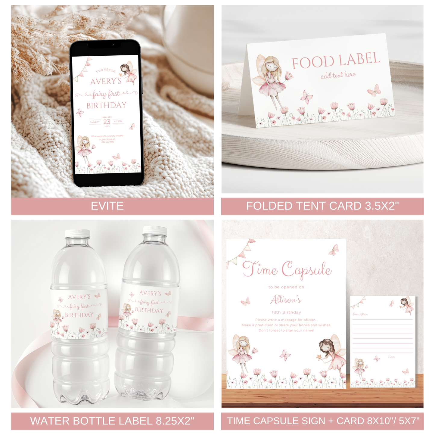 Fairy 1st Birthday Bundle