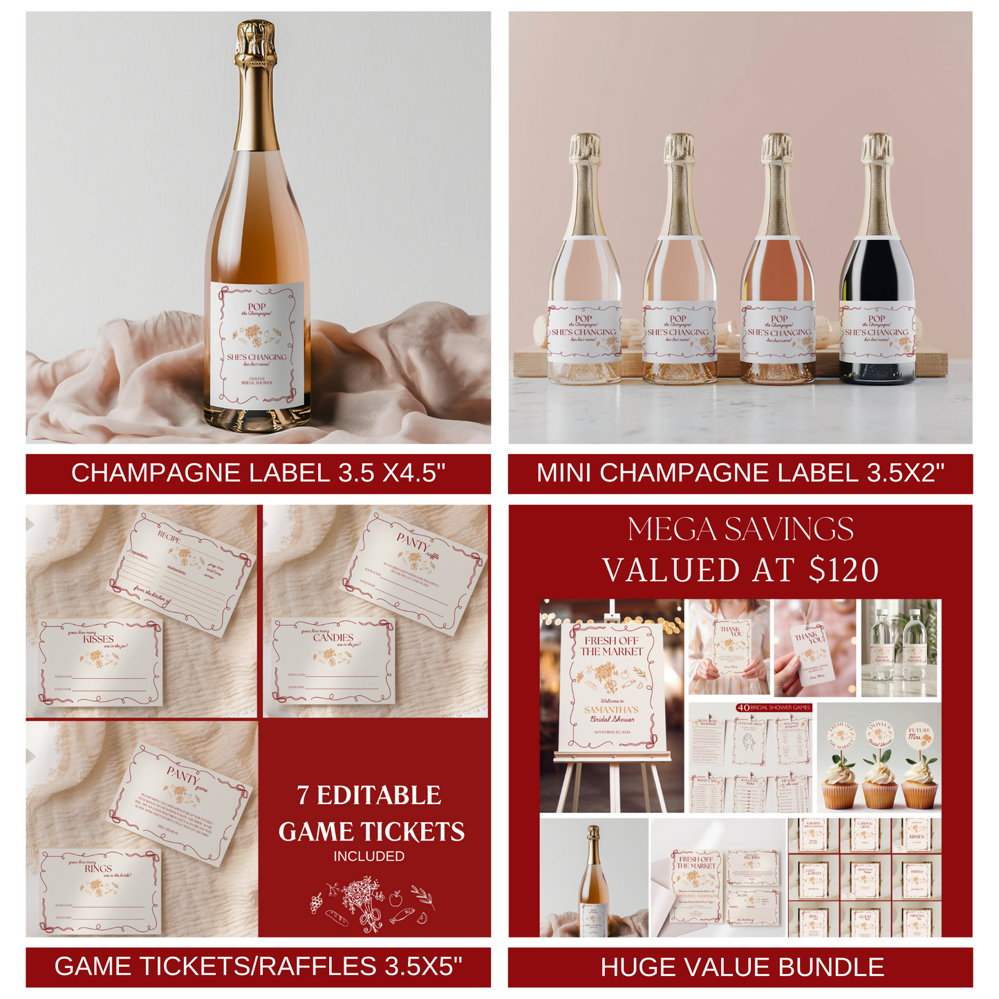 Fresh Off The Market Bridal Shower Bundle