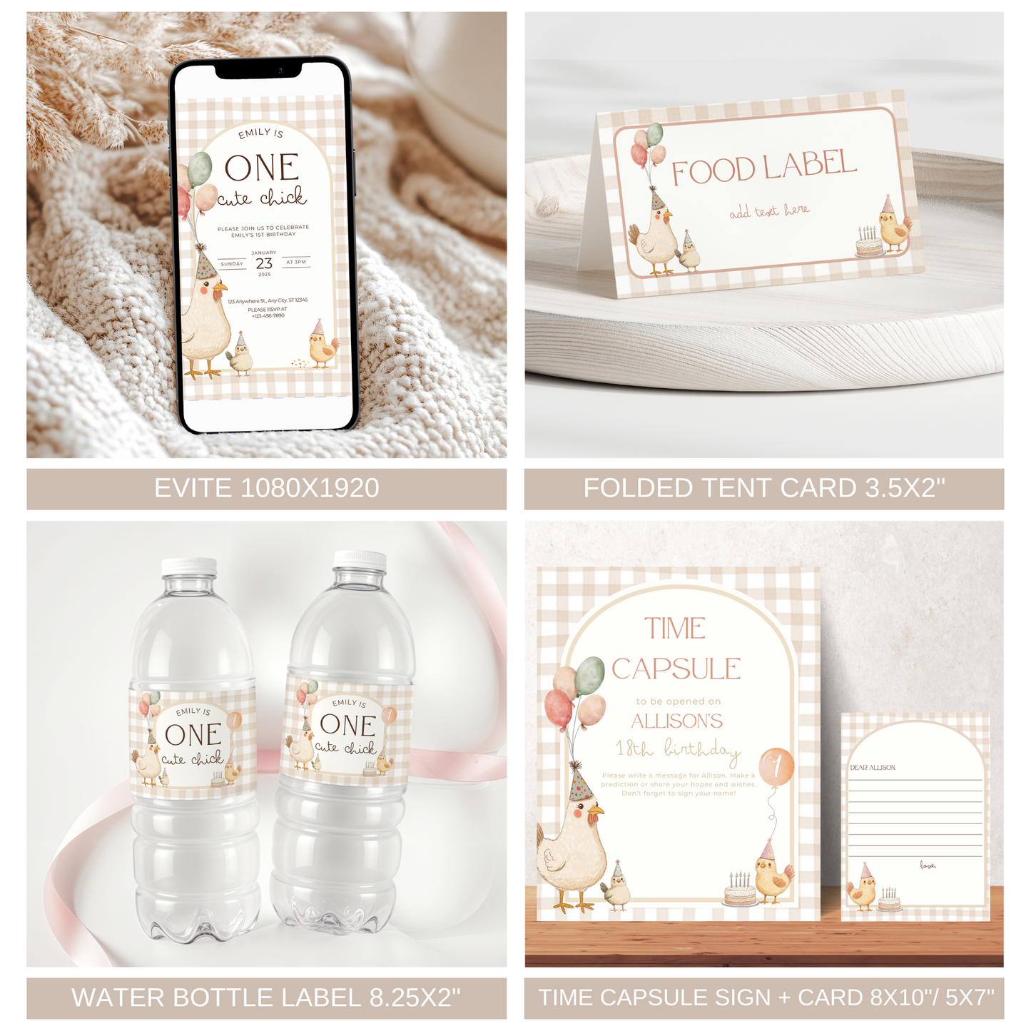 One Cute Chick Birthday Bundle