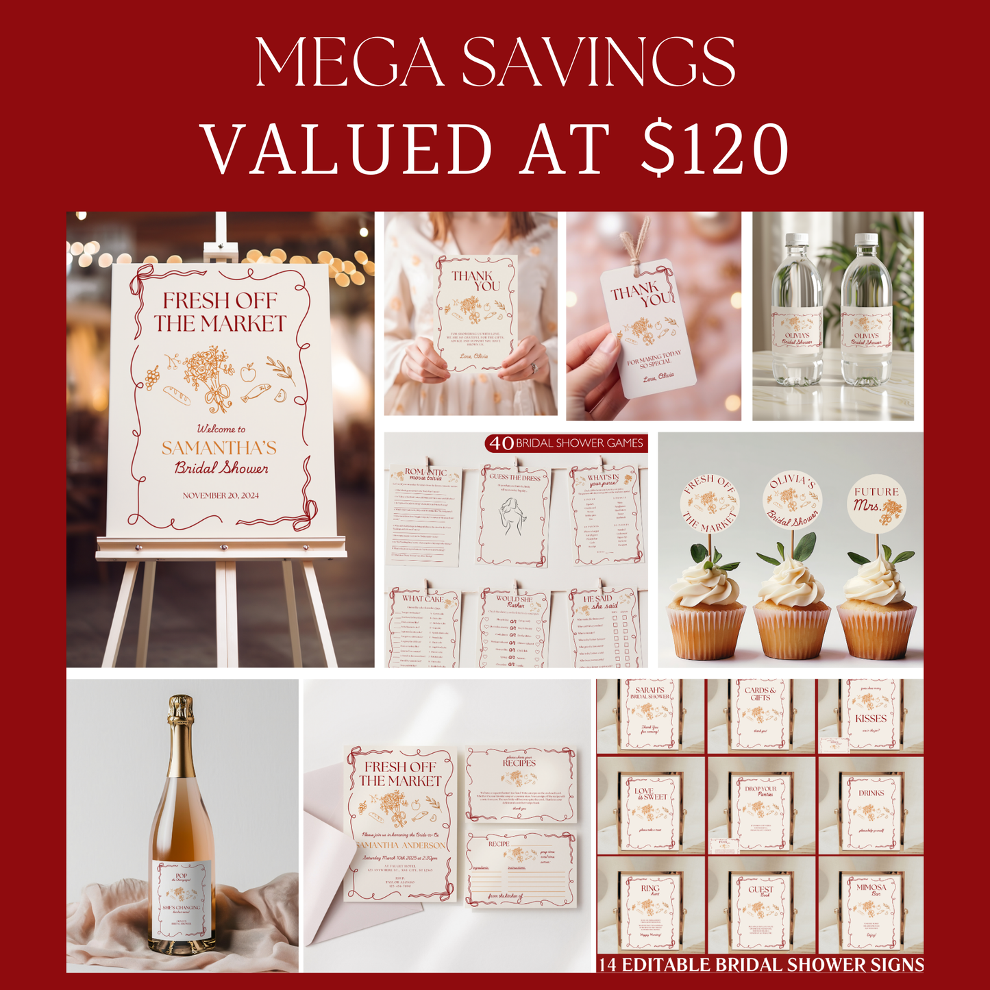 Fresh Off The Market Bridal Shower Bundle