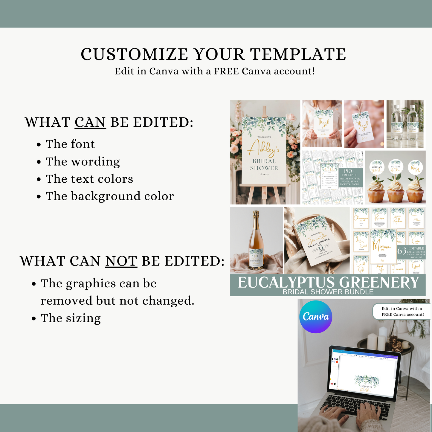 Eucalyptus Bridal Shower Bundle