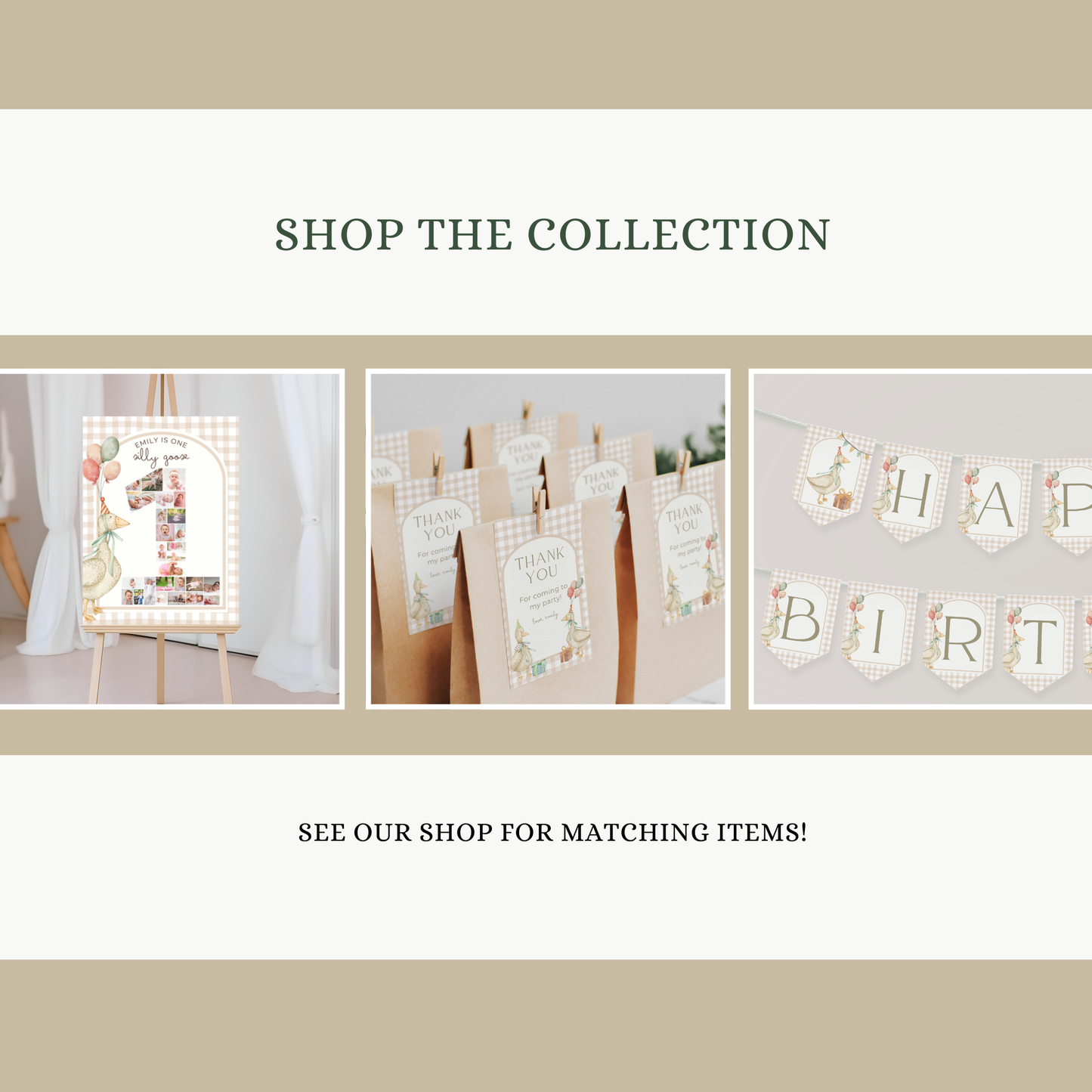 One Silly Goose Birthday Personalized Banner 1st Birthday Silly Goose Party Decor Photo Backdrop Goose Custom Banner First Birthday Ideas