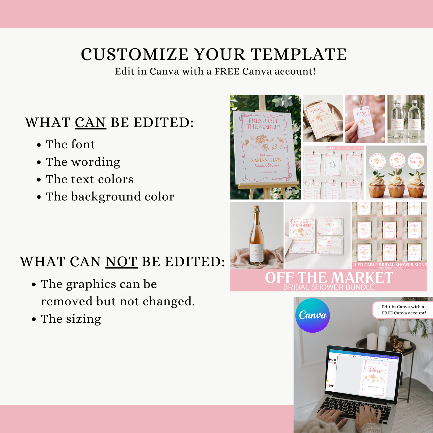 Spring Fresh Off The Market Bridal Shower bundle