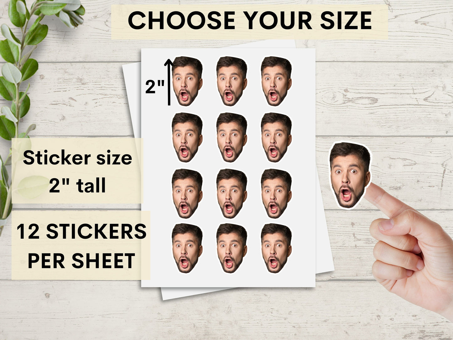 Personalized Stickers Custom Face Stickers Custom Party Favors 30th Birthday Decorations 40th Birthday Party Favors Bachelorette Party