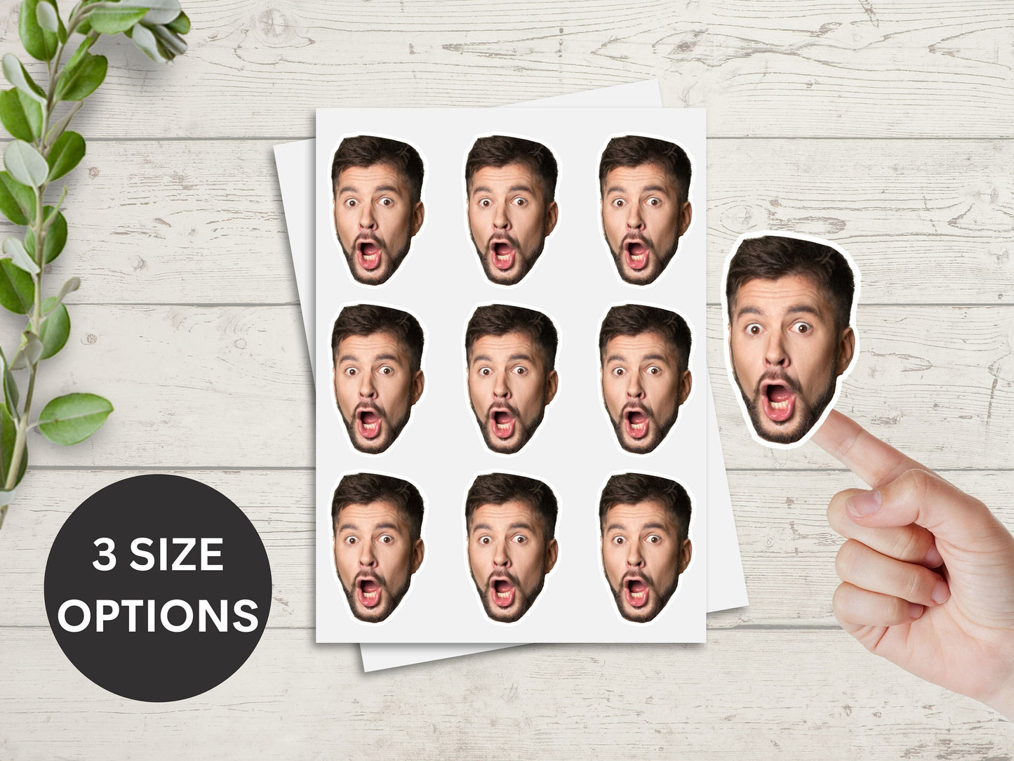 Custom Face Stickers, Personalized Stickers, Custom Party Favors, 30th Birthday Decorations, 40th Birthday Party Favors, Bachelor Party