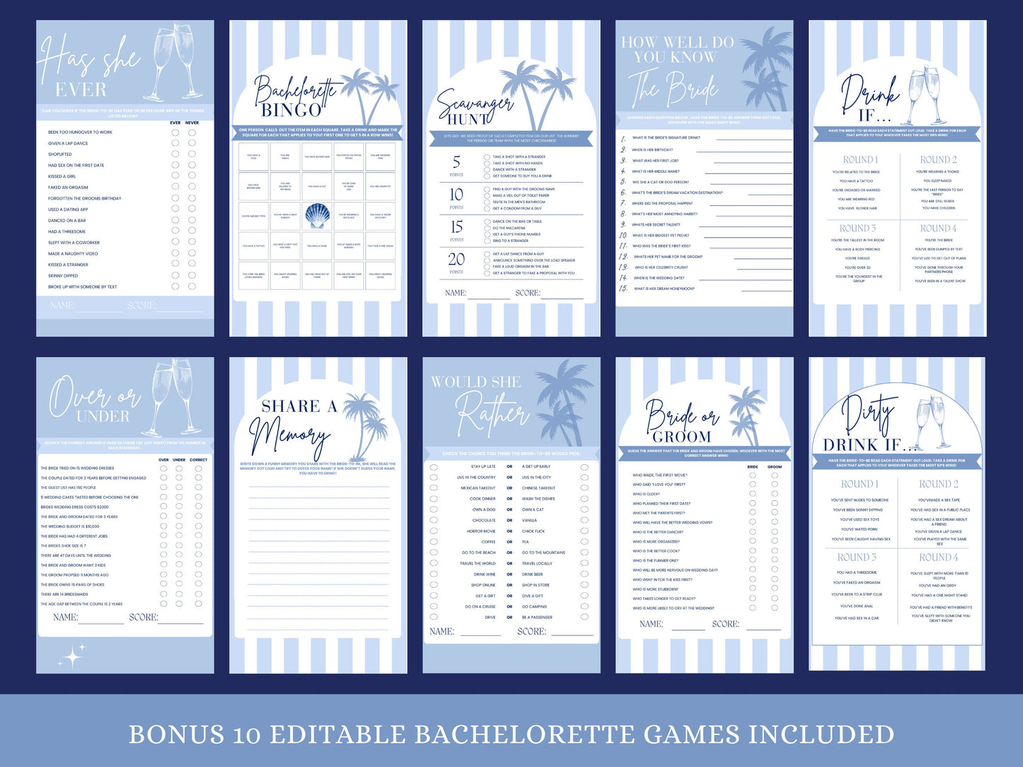 Last Toast on the Coast Bachelorette Itinerary Coastal Bachelorette mobile digital planner planner Coastal Cowgirl Beach bach invitation