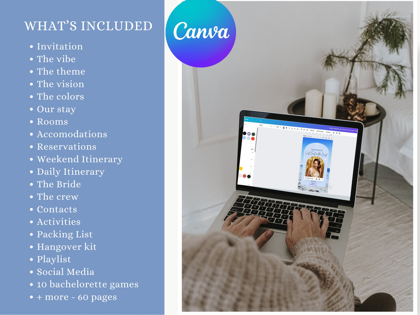 Last Toast on the Coast Bachelorette Itinerary Coastal Bachelorette mobile digital planner planner Coastal Cowgirl Beach bach invitation