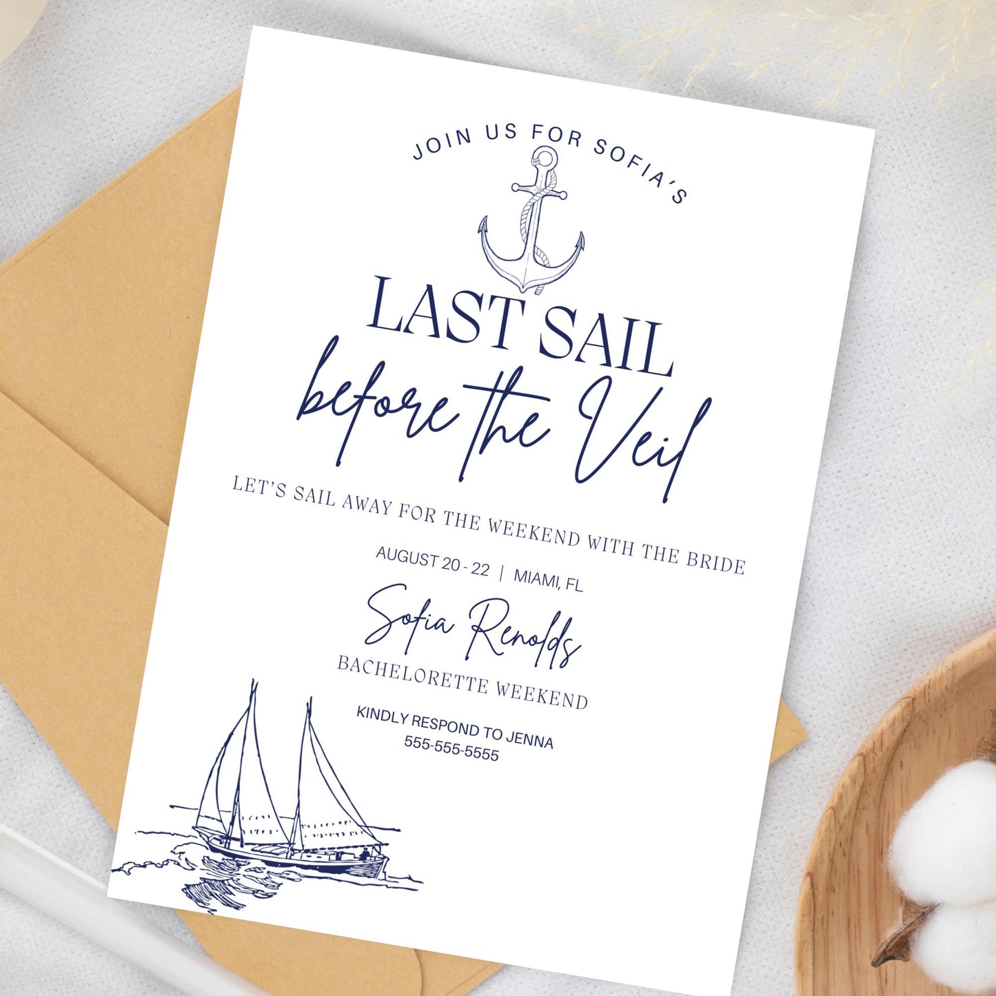 Last sail before the veil Bachelorette Party Invitation Coastal Bachelorette Printable Bridal Party Itinerary Games sailing Beach bach