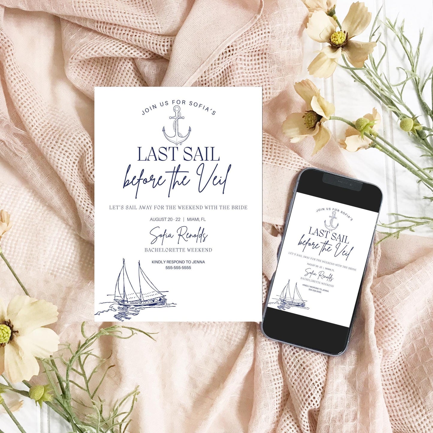Last sail before the veil Bachelorette Party Invitation Coastal Bachelorette Printable Bridal Party Itinerary Games sailing Beach bach