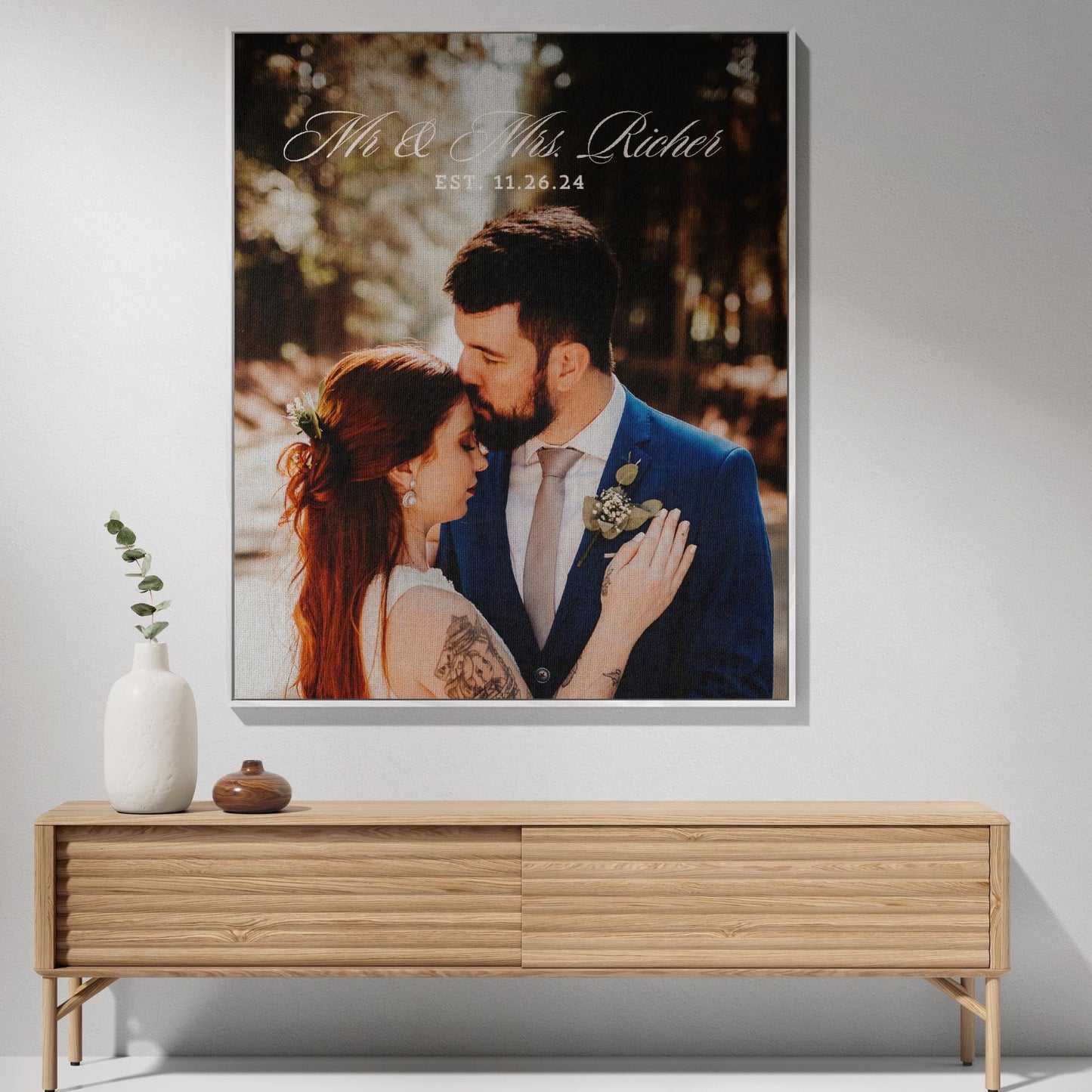 Personalized Photo Custom Tapestry Throw Blanket, Unique Cotton Wedding Anniversary Gift for Couples