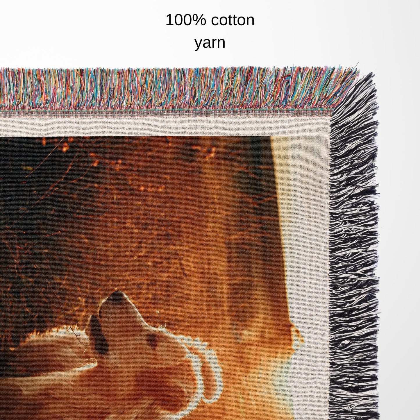 Custom Dog Photo Blanket Dog Memorial Gift Pet Sympathy Gift Christmas Keepsake Dog Loss Gift Paw Print Blanket Pet picture Woven Throw
