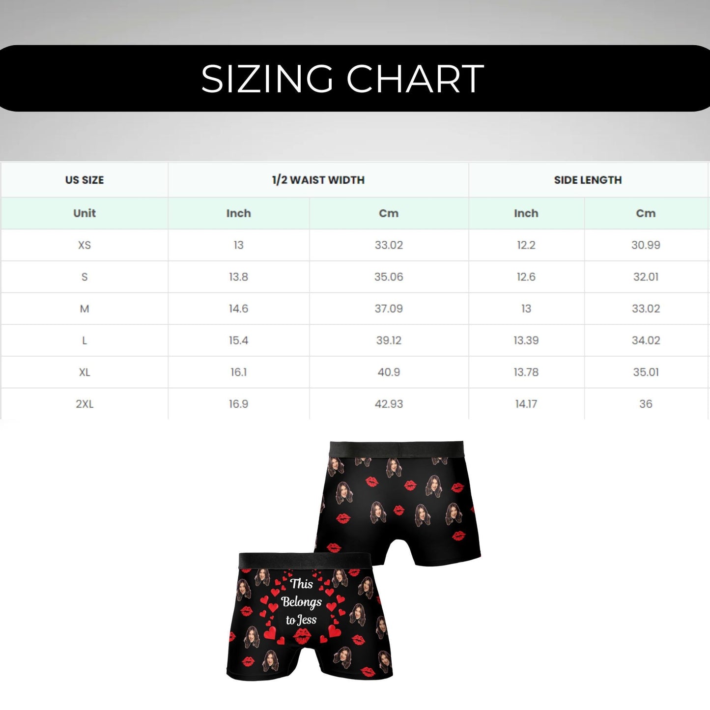 Face Underwear Boxers with Face Custom Underwear Naughty Valentines Day Gift for Him Personalized Boxers Custom Boxers One Year Anniversary