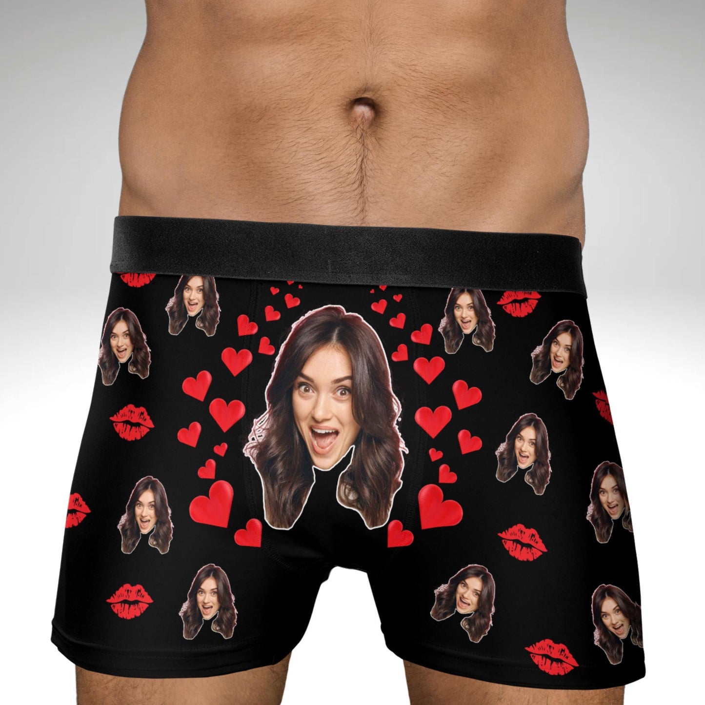 Personalized Photo Gift for Boyfriend Husband Custom Boxer Briefs Face Underwear Custom Men underwear Groom Boxers Birthday Gift for Him