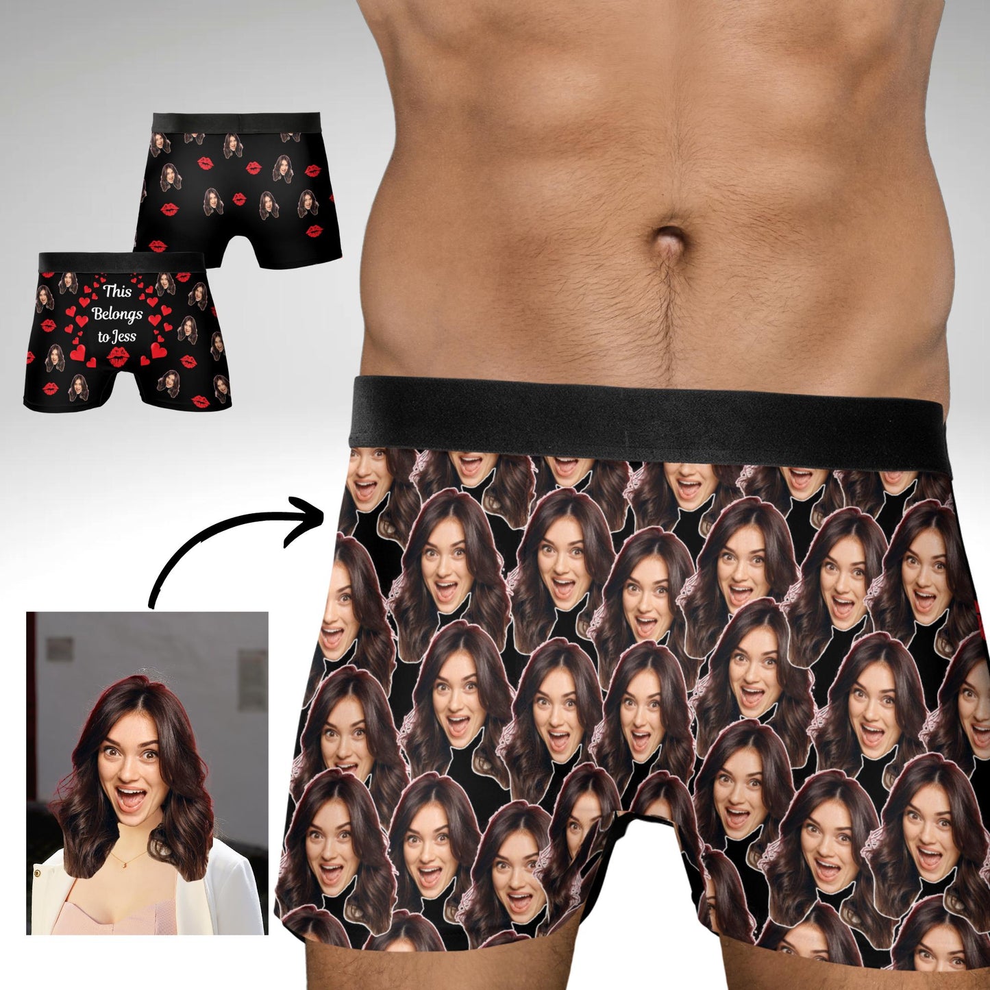 bachelor party gifts,christmas gifts,custom boxers shorts,custom wedding gift,funny gifts,gift for him,gifts for groomsmen,gifts for husband,halloween gifts,men's face underwear,prank gift,underwear,underwear with face