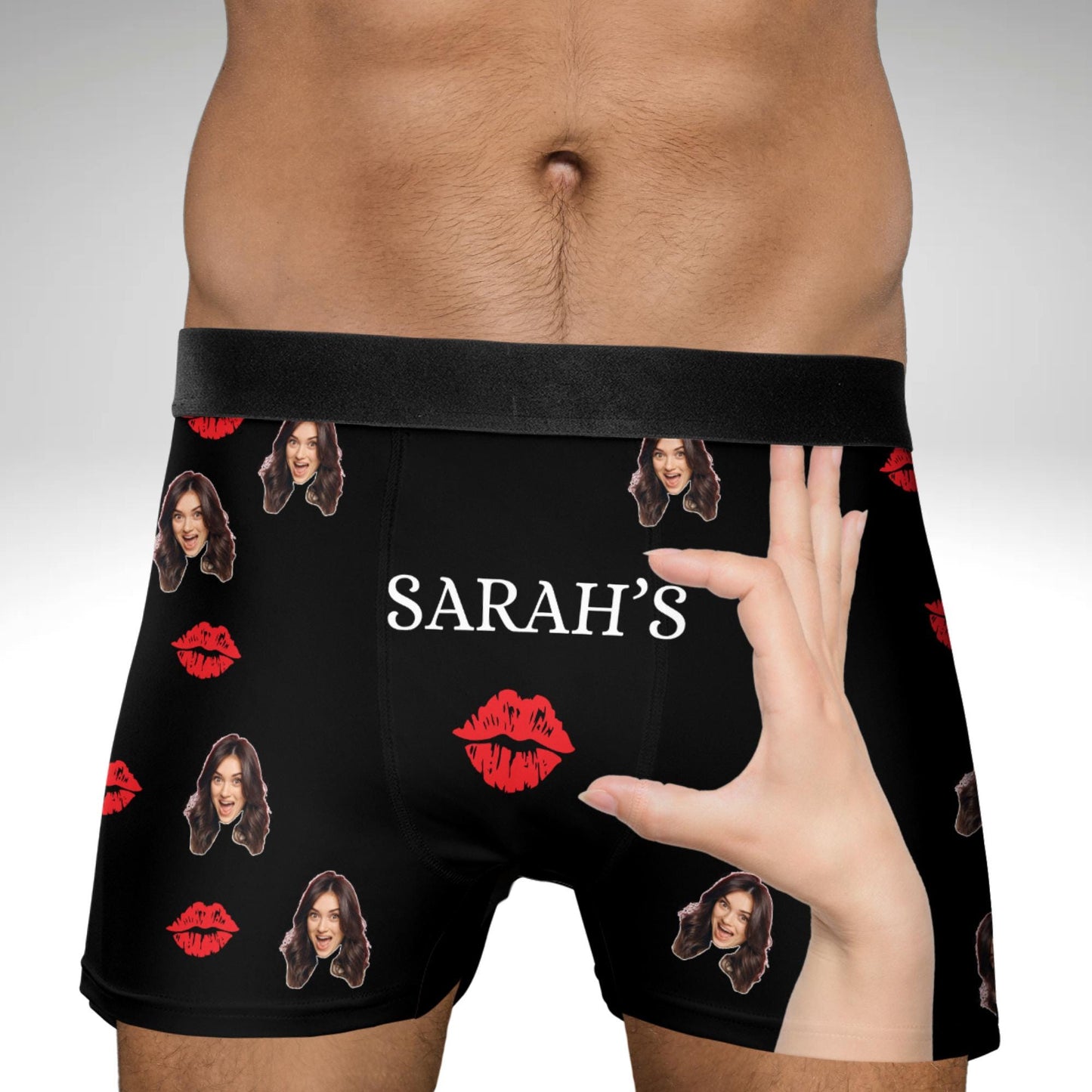 Personalized Boxers Custom Face Underwear Face Boxer Briefs Funny Underwear With Face Gifts for Husband Boyfriend Groom Dad Birthday Gift