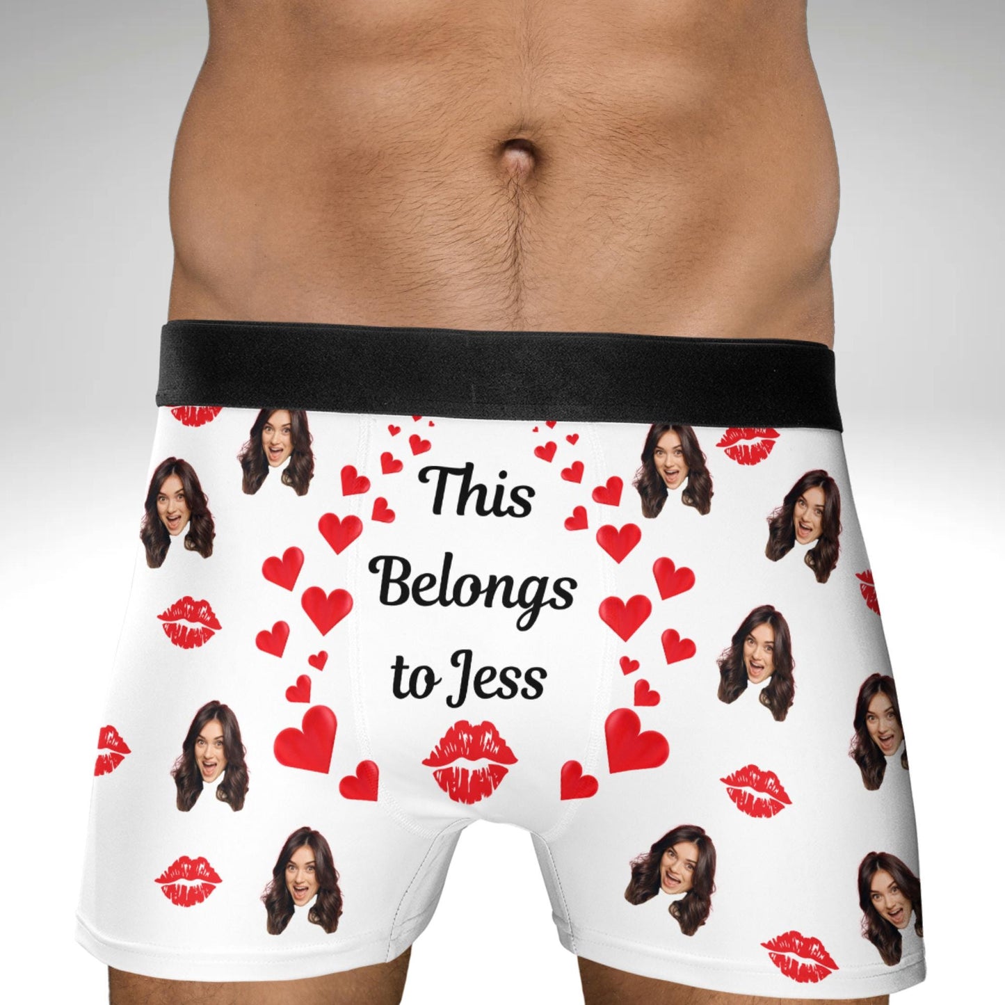 Personalized Photo Gift for Boyfriend Husband Custom Boxer Briefs Face Underwear Custom Men underwear Groom Boxers Birthday Gift for Him