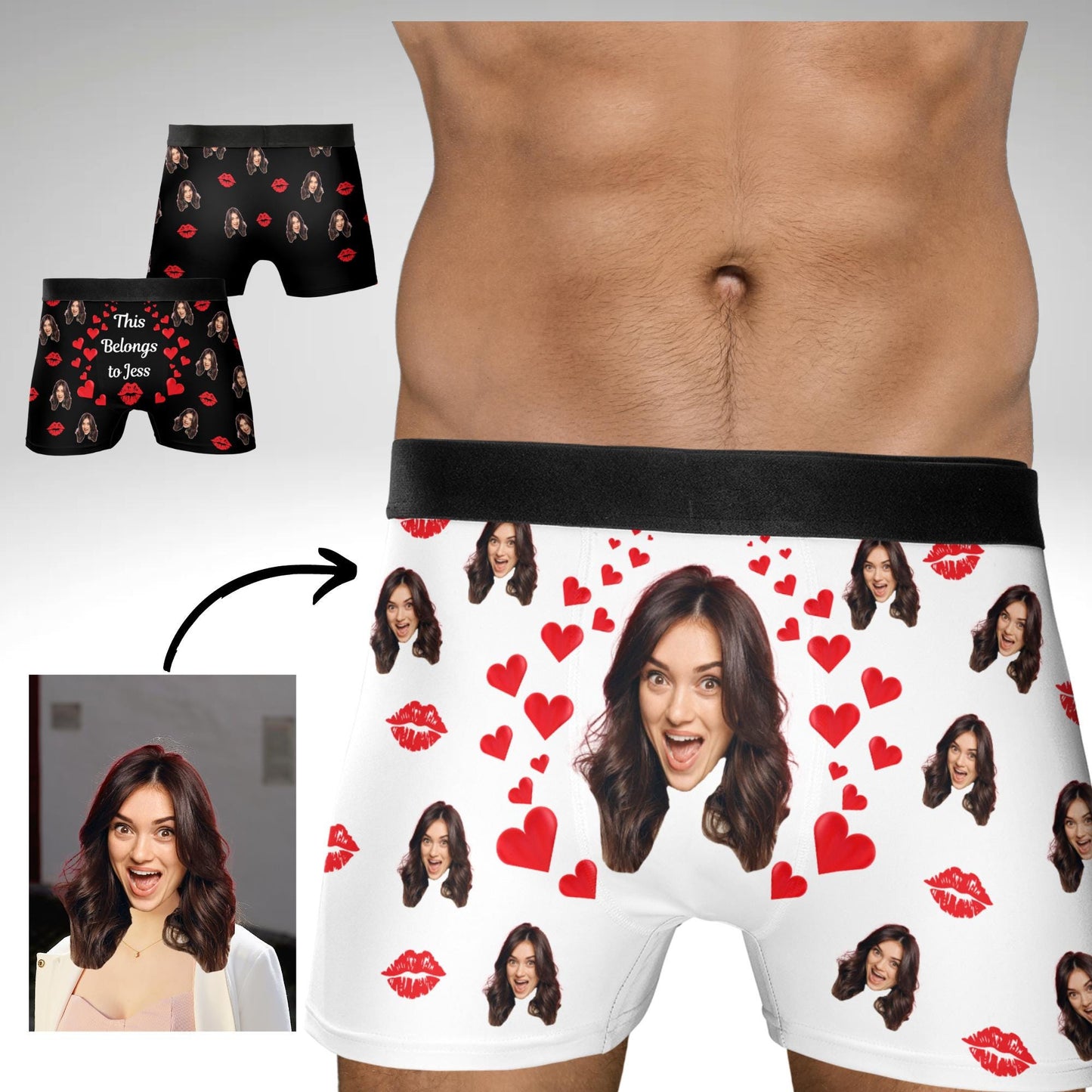 bachelor party gifts,christmas gifts,custom boxers shorts,custom wedding gift,funny gifts,gift for him,gifts for groomsmen,gifts for husband,halloween gifts,men's face underwear,prank gift,underwear,underwear with face