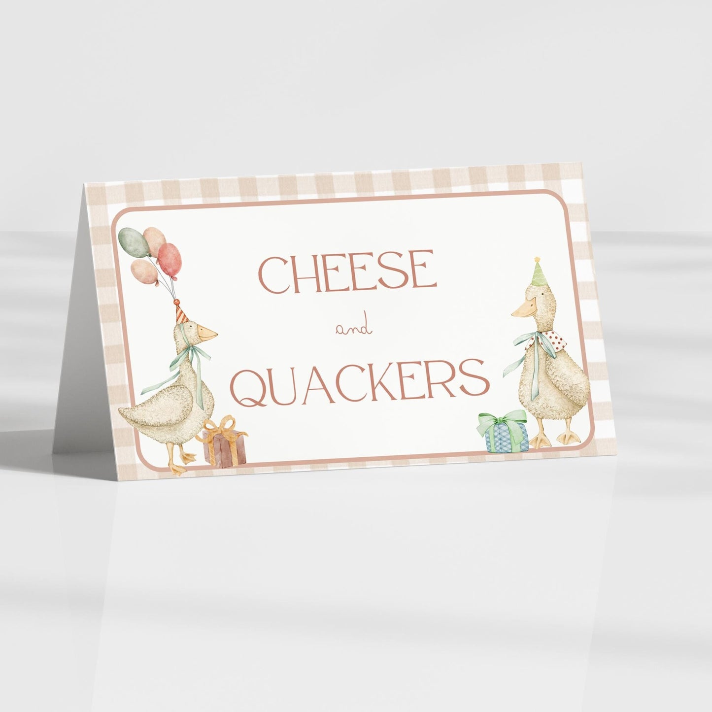 Silly Goose Birthday Food Label Template Goose 1st Birthday Food Table Decor First Birthday Buffet Label Silly Goose 1st Birthday Ideas