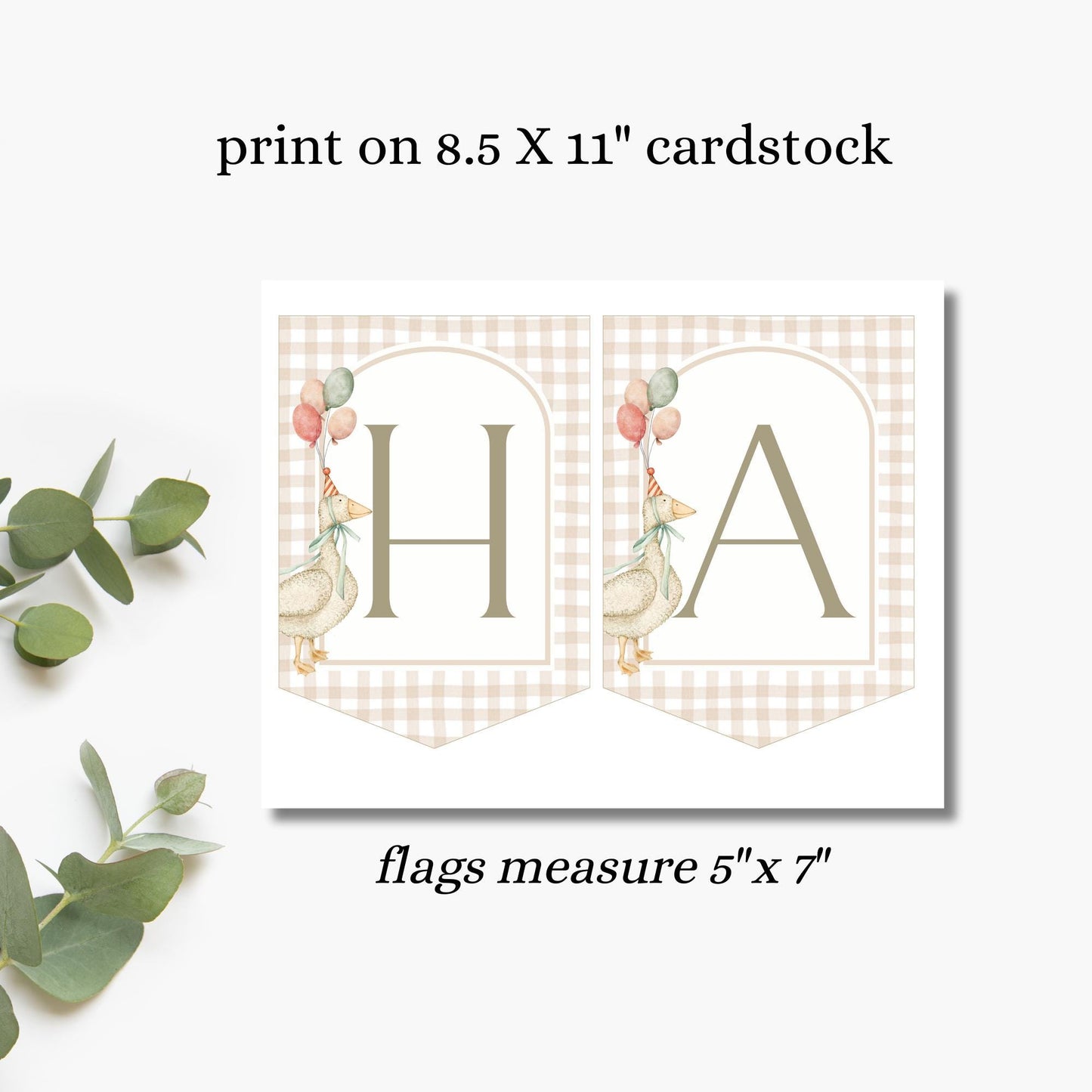 Printable Silly Goose Birthday Banner Neutral Goose Theme Decor 1st Birthday Flag Banner Gender Neutral One Silly Goose Garland Download