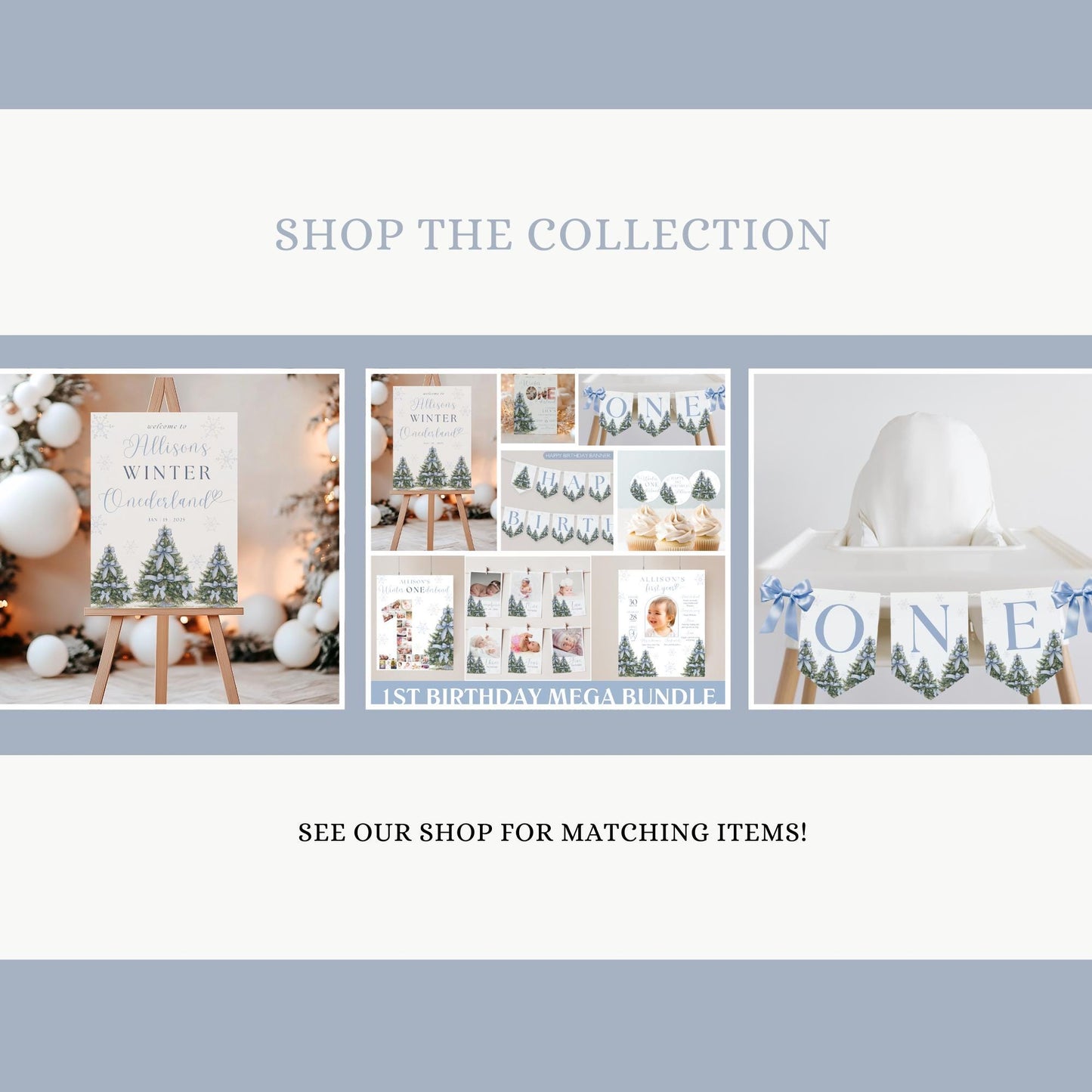 Winter Onederland Birthday Personalized Banner 1st Birthday Winter Wonderland Party Decor Photo Backdrop Winter Custom First Birthday