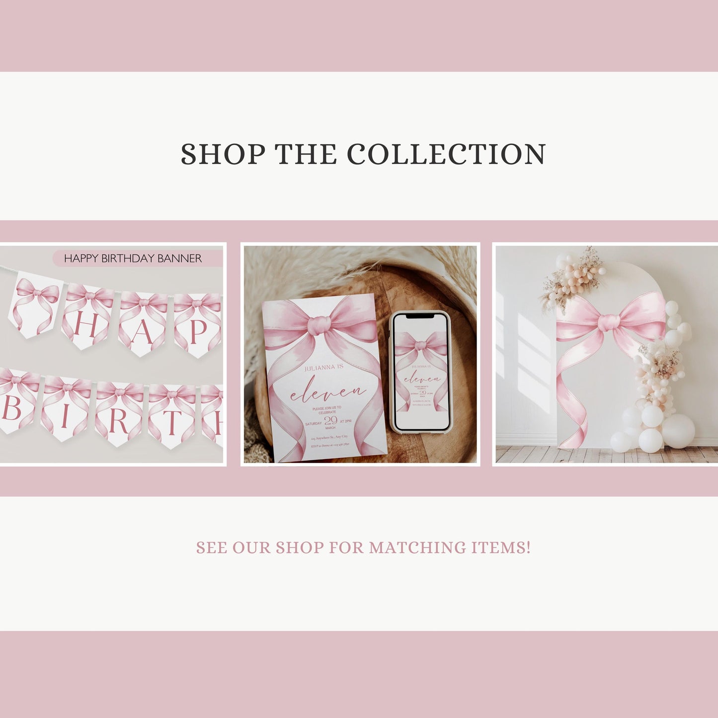 11 Year Old Girl Birthday custom Banner Pink Coquette 11th Birthday Girl eleventh Pink Bow Birthday Tween Birthday Party photo Backdrop