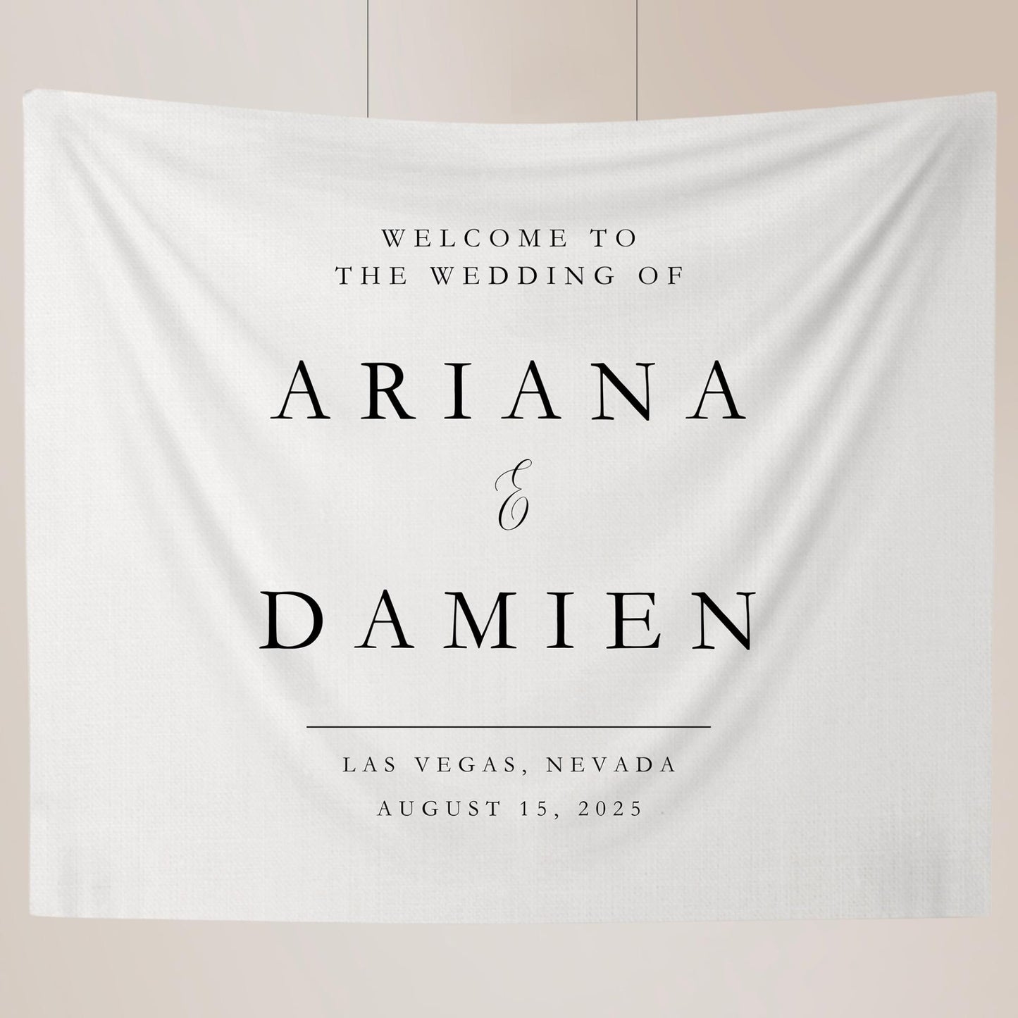 Wedding Fabric Welcome Sign, Fabric Sign,Custom Linen Wedding Signs, Modern Wedding Welcome Sign, Wedding Welcome Signs, Bohemian decoration