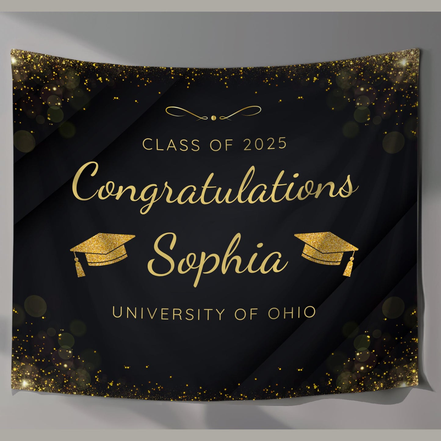 Graduation Banner Class of 2025 Graduation Backdrop Graduation Decorations Name Banner Grad Party Sign Congrats Grad Sign Grad Gift