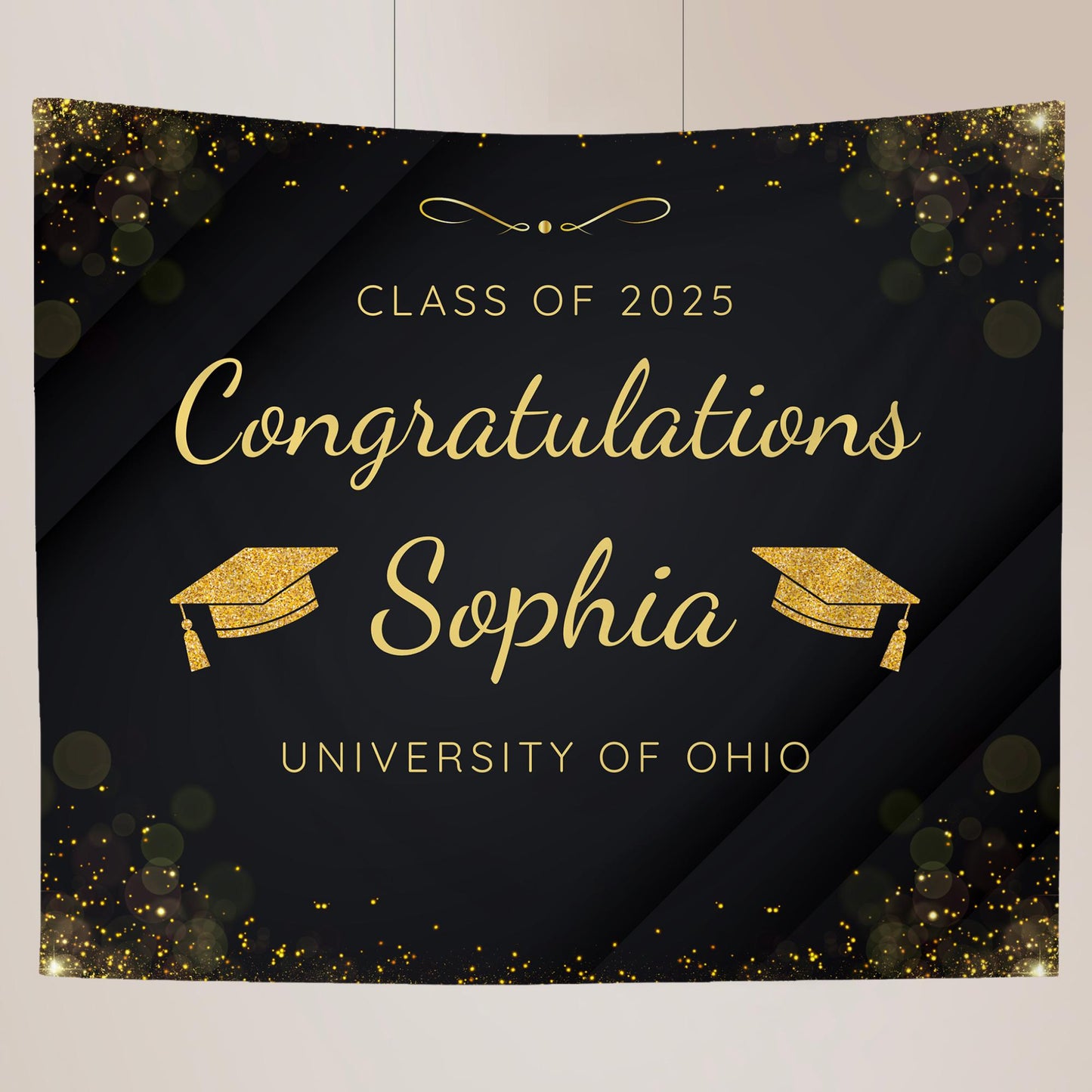 Graduation Banner Class of 2025 Graduation Backdrop Graduation Decorations Name Banner Grad Party Sign Congrats Grad Sign Grad Gift