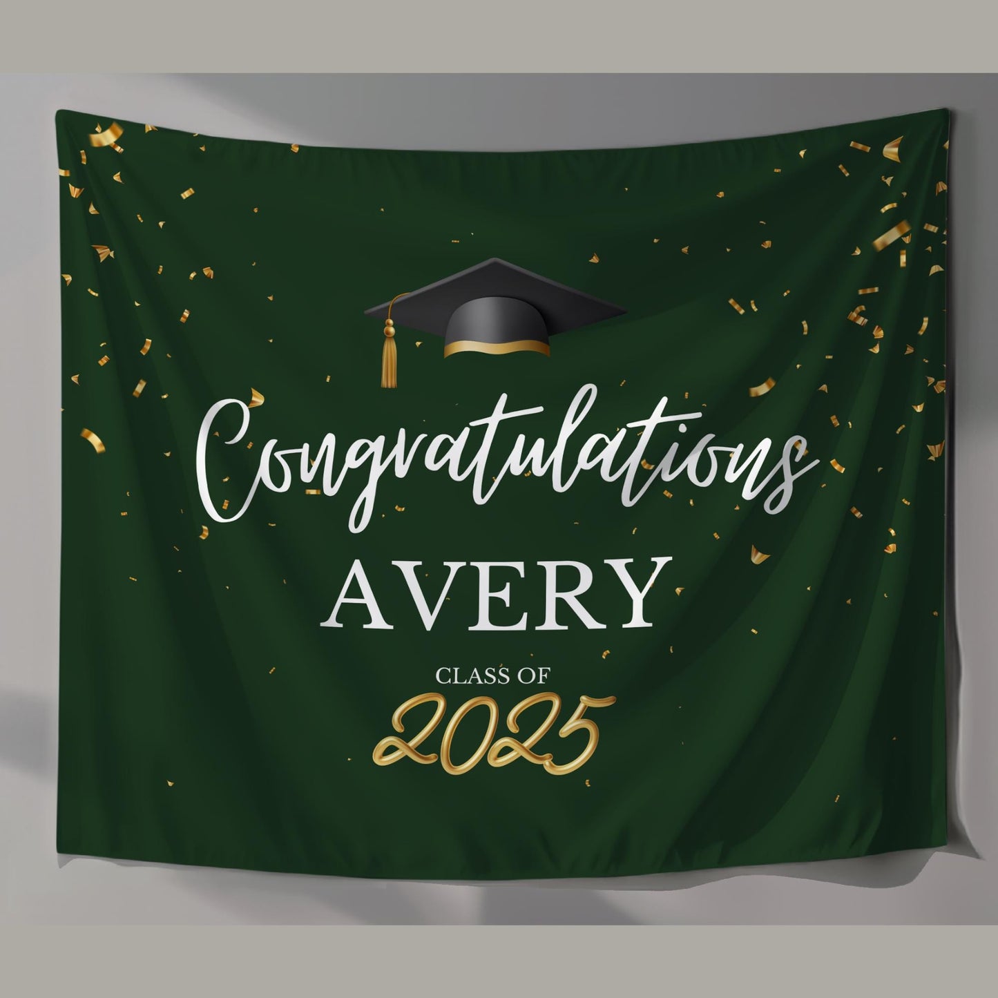 Graduation Banner Class of 2025 Graduation Backdrop Graduation Decorations Name Banner Grad Party Sign Congrats Grad Sign Grad Gift