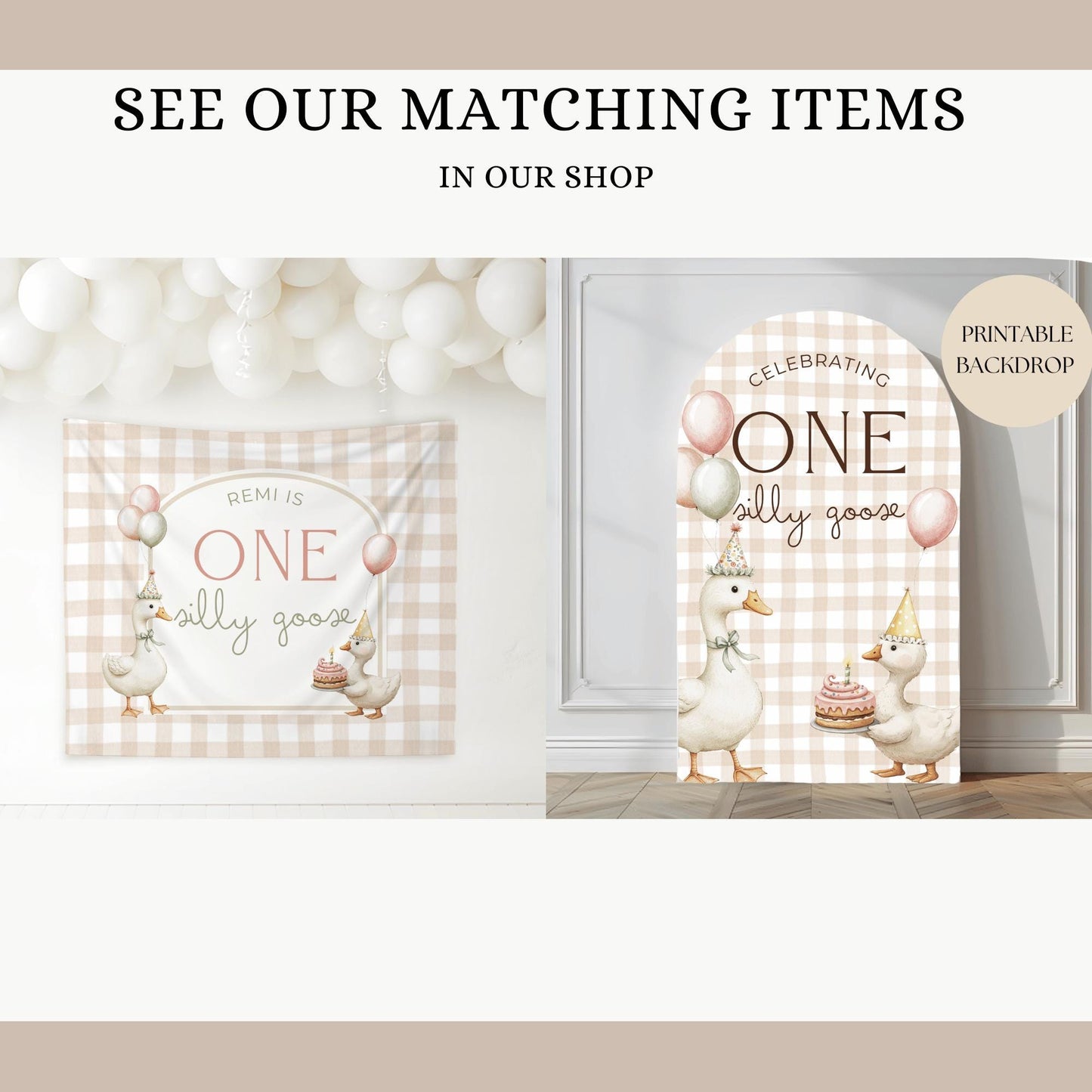 Silly Goose Birthday, Goose 1St Birthday, Silly Goose Bundle, 1St Birthday Bundle, Silly Goose Invite, Silly Goose Party, One Lucky Duck, Silly Goose Decor, Editable Template, First Birthday Party, Girls 1St Birthday, Boy 1St Birthday, 1St Birthday Invite