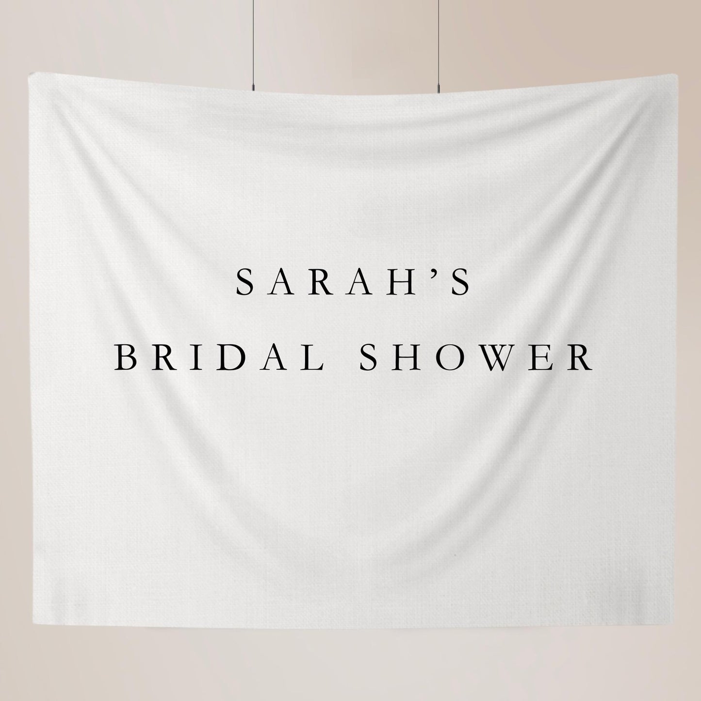 Personalized Bridal Shower Banner Custom Wedding Shower Banner Fabric Sign Fabric Bridal Shower Decor Hanging Linen Backdrop Welcome Sign