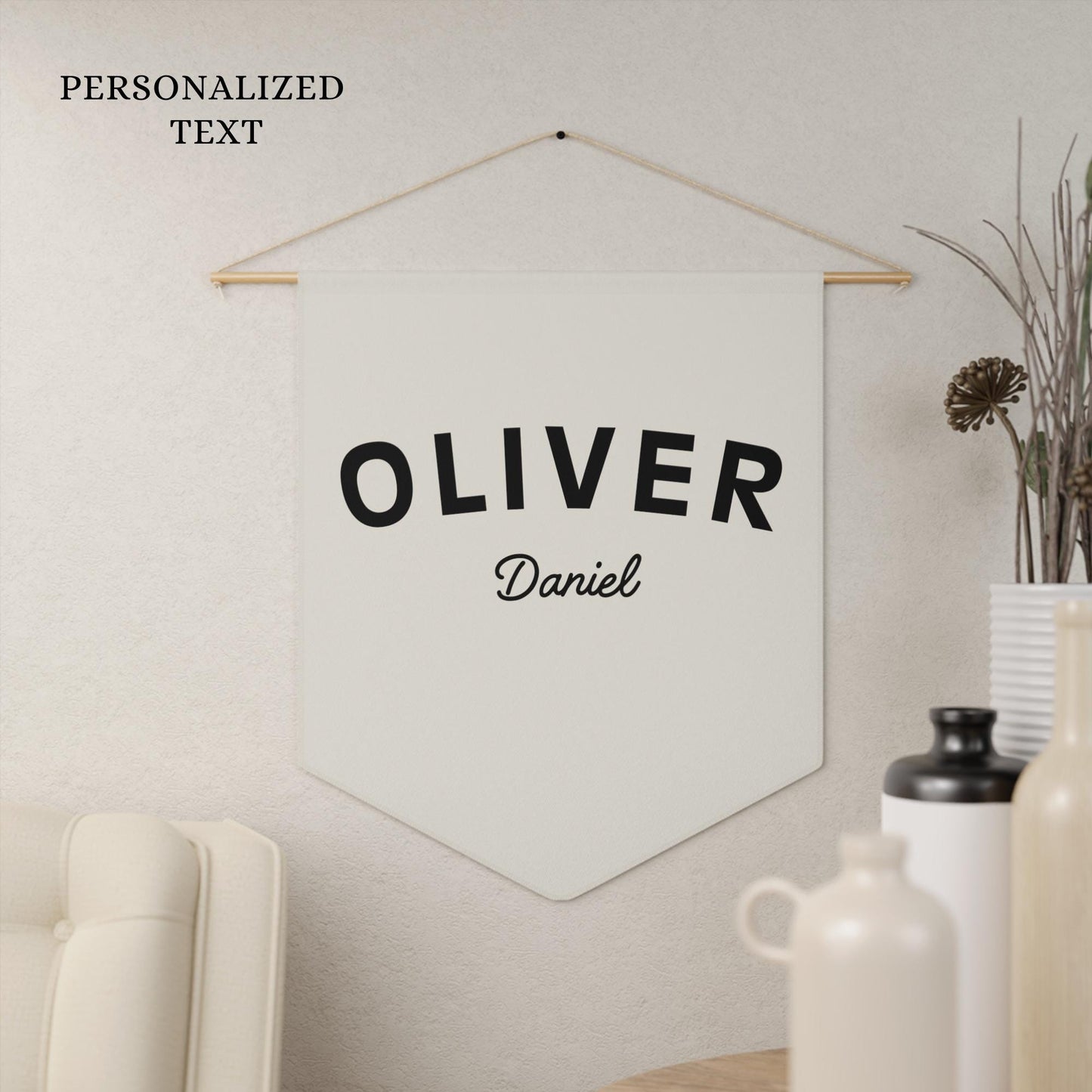 Custom Name Pennant Custom Pennant Personalized Name Wall Banner Kids Nursery Decor Baby Room Decor Boyhood Pennant Custom Name Flag