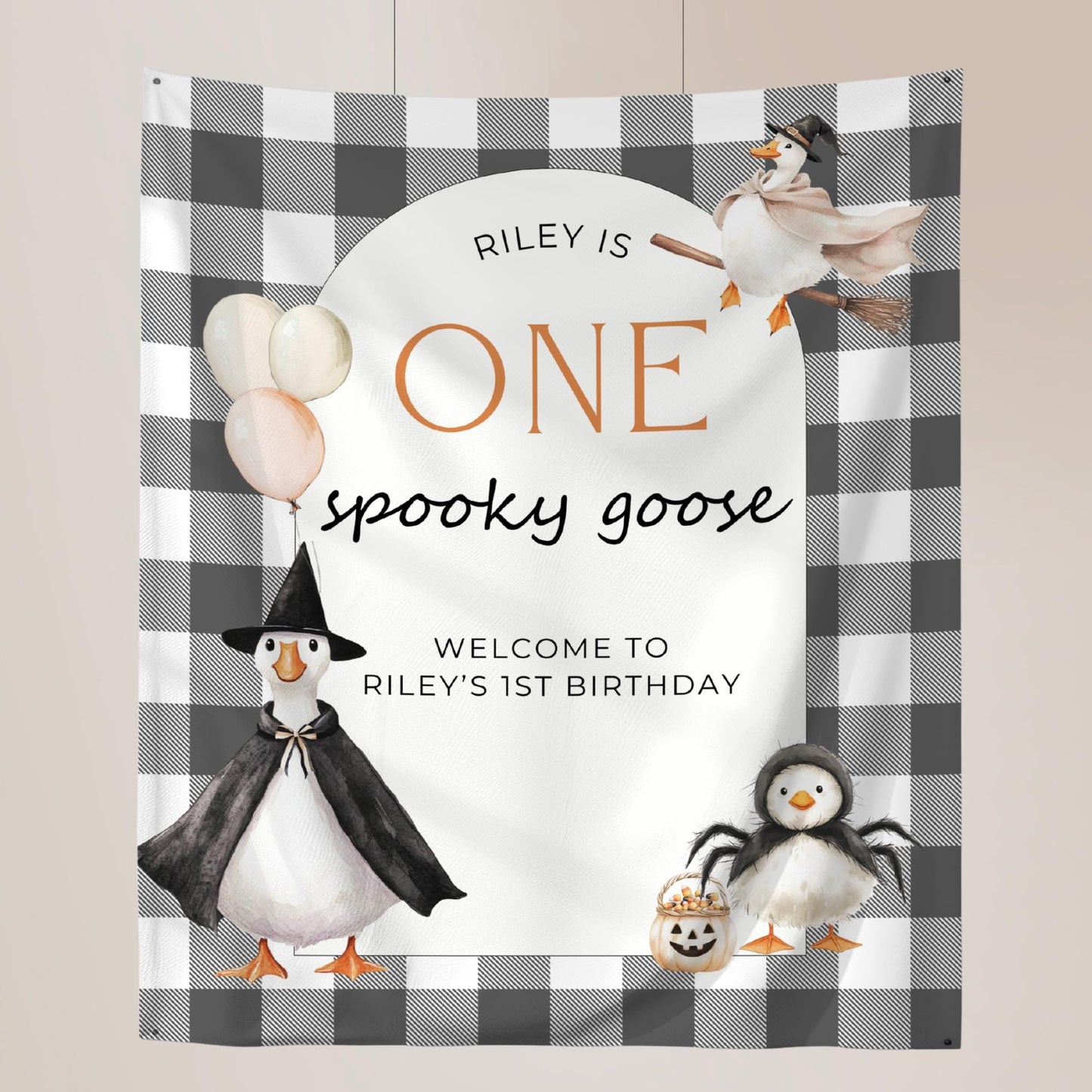 one silly goose, spooky one invite, 1st birthday spooky, 1st birthday boy, spooky one birthday, 1st birthday banner, halloween boy invite, spooktacular party, welcome sign, first boo day, halloween birthday, halloween party, one spooky goose