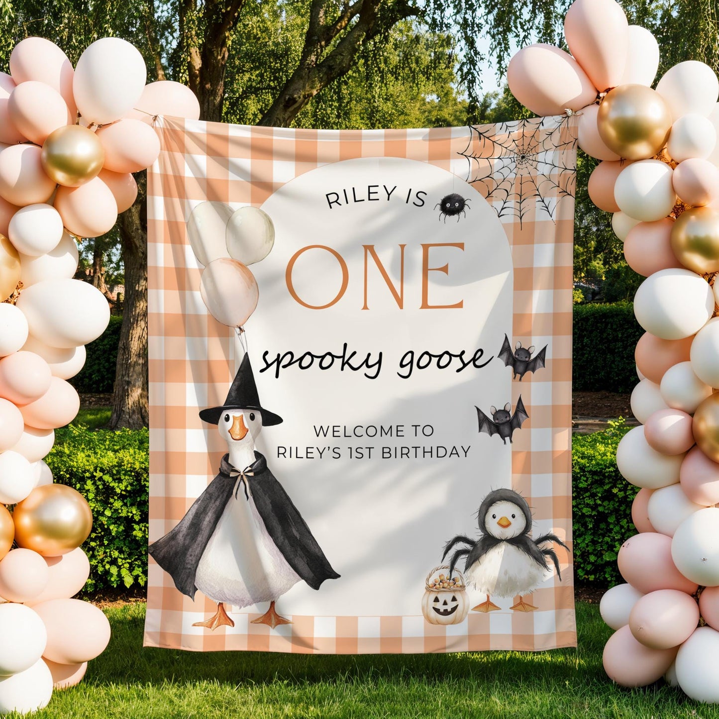 Our Little Pumpkin is Turning One Banner, 1st Birthday Pumpkin Decor, Fall Birthday Party Sign, Custom Backdrop
