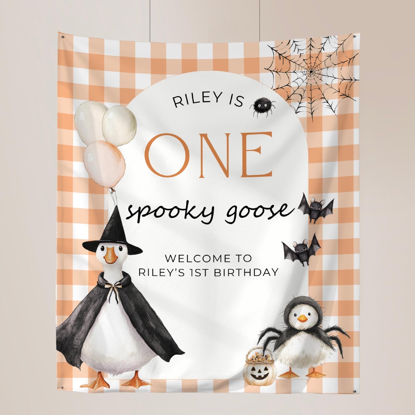 Our Little Pumpkin is Turning One Birthday Banner, Custom 1st Birthday Decorations, Fall Theme Party Sign