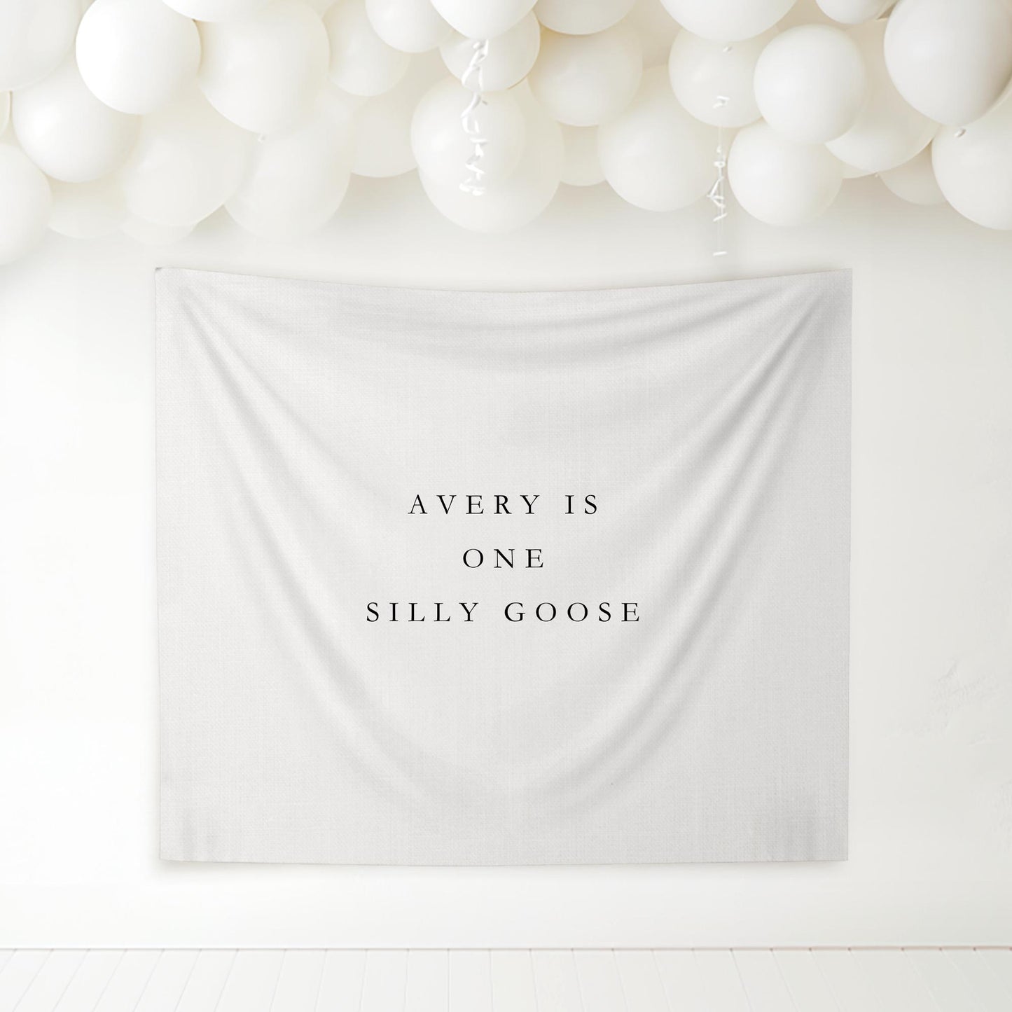 One Silly Goose Birthday Personalized Banner 1st Birthday Silly Goose Party Decor Photo Backdrop Goose Custom Banner First Birthday Ideas