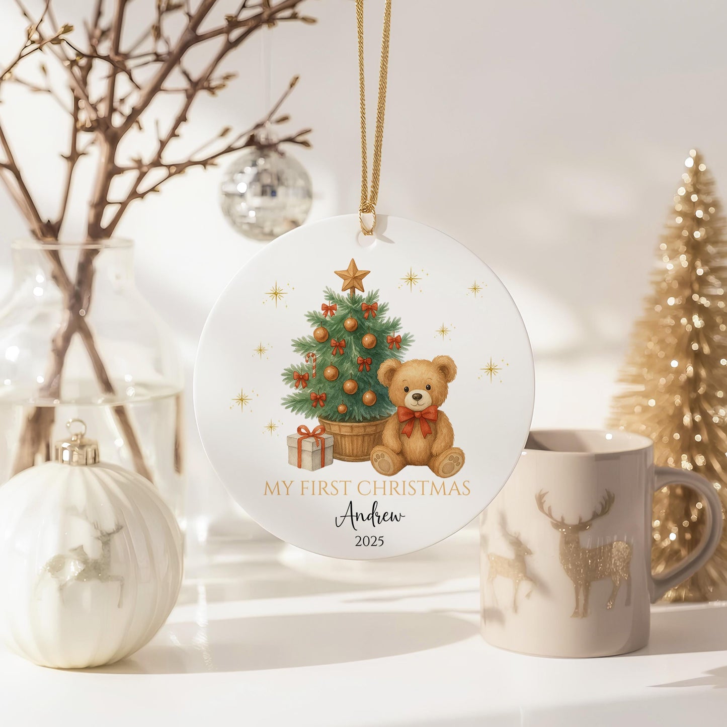 babys name baubles, babys 1st christmas, first christmas gift, baby boy gifts, baby girl gifts, babys ornament, keepsake gifts, xmas gifts for baby, baby first christmas, christmas decor, christmas gifts, gifts for baby, kids name ornament