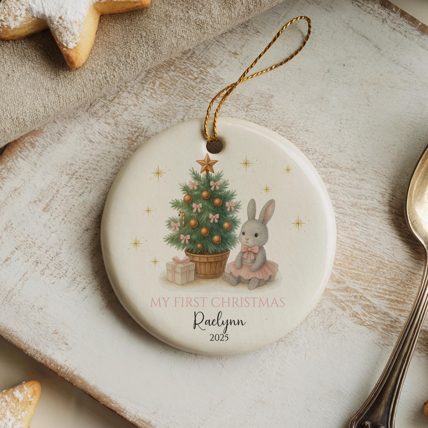 Babys First Christmas Ornament, Personalized Newborn Gift, Unique Baby Keepsake, Holiday Decoration, Baby Gift