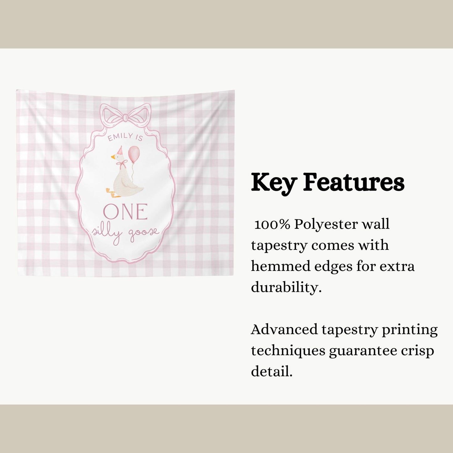 One Silly Goose Birthday Personalized Banner 1st Birthday Silly Goose Party Decor Photo Backdrop Goose Custom Banner First Birthday Ideas