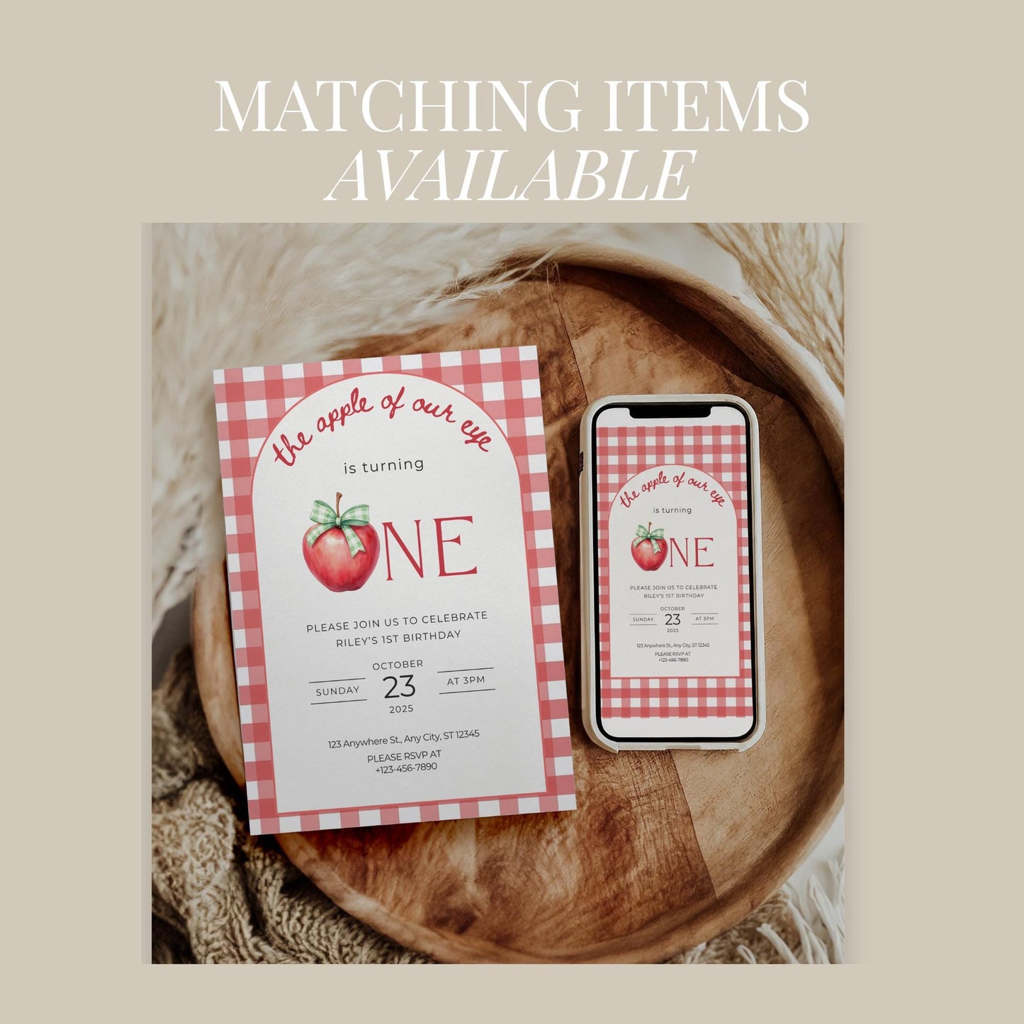 Apple of our eye is One First Birthday Banner 1st Birthday Autumn Party Decor Photo Backdrop Apple theme Custom Banner Fall Welcome sign