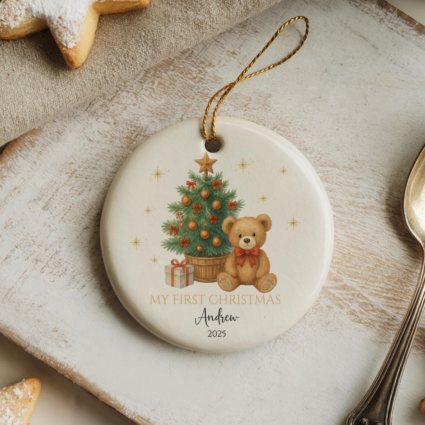 Baby's First Christmas Bauble Gifts,Baby 1st Christmas Decoration, Baby Newborn Gifts,Unique Babys First Christmas Gifts,Xmas Gifts for Baby