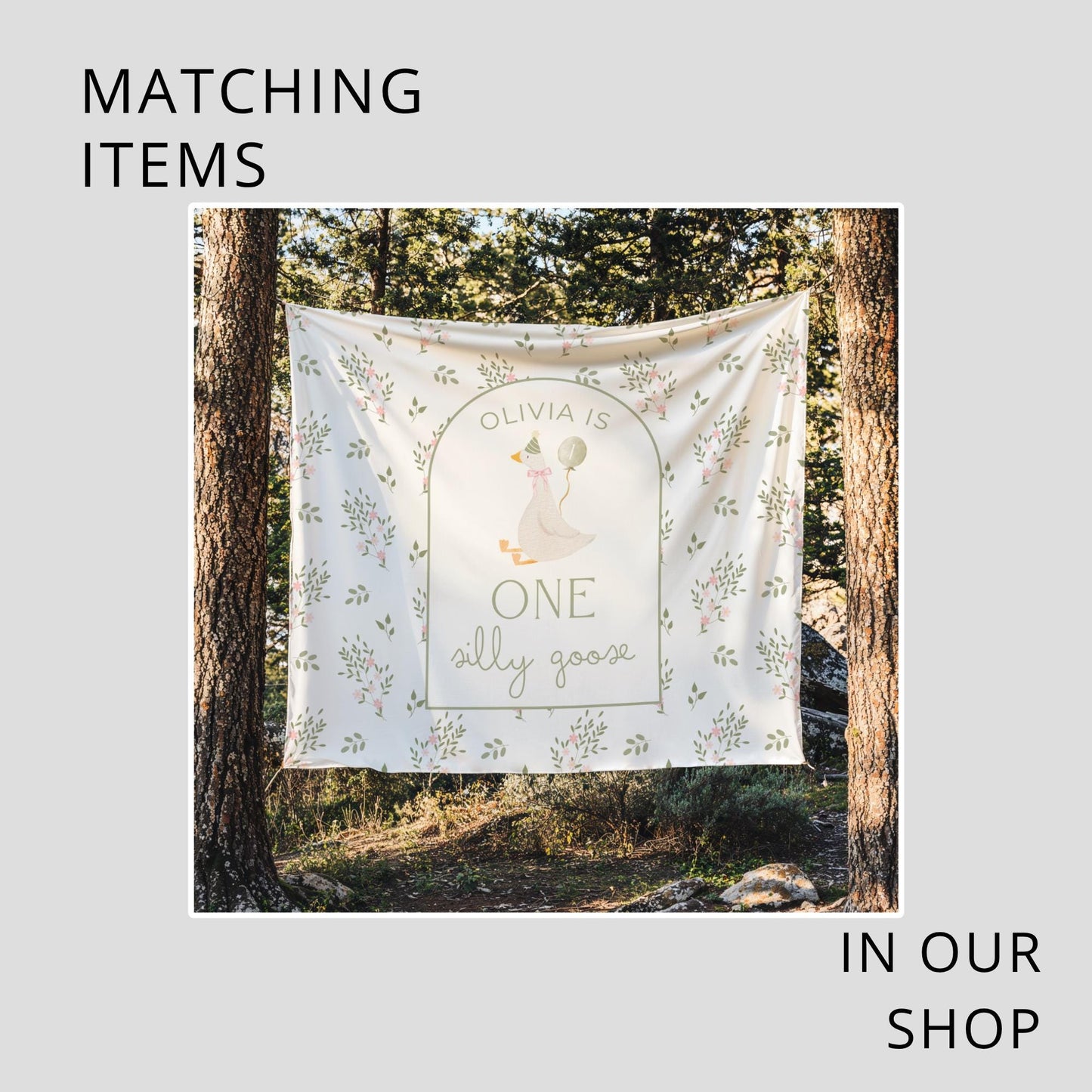 One Silly Goose Birthday Chip Bag Editable Silly Goose Party Chip Bag Label Silly Goose party favors Vintage Floral Goose Printable decor